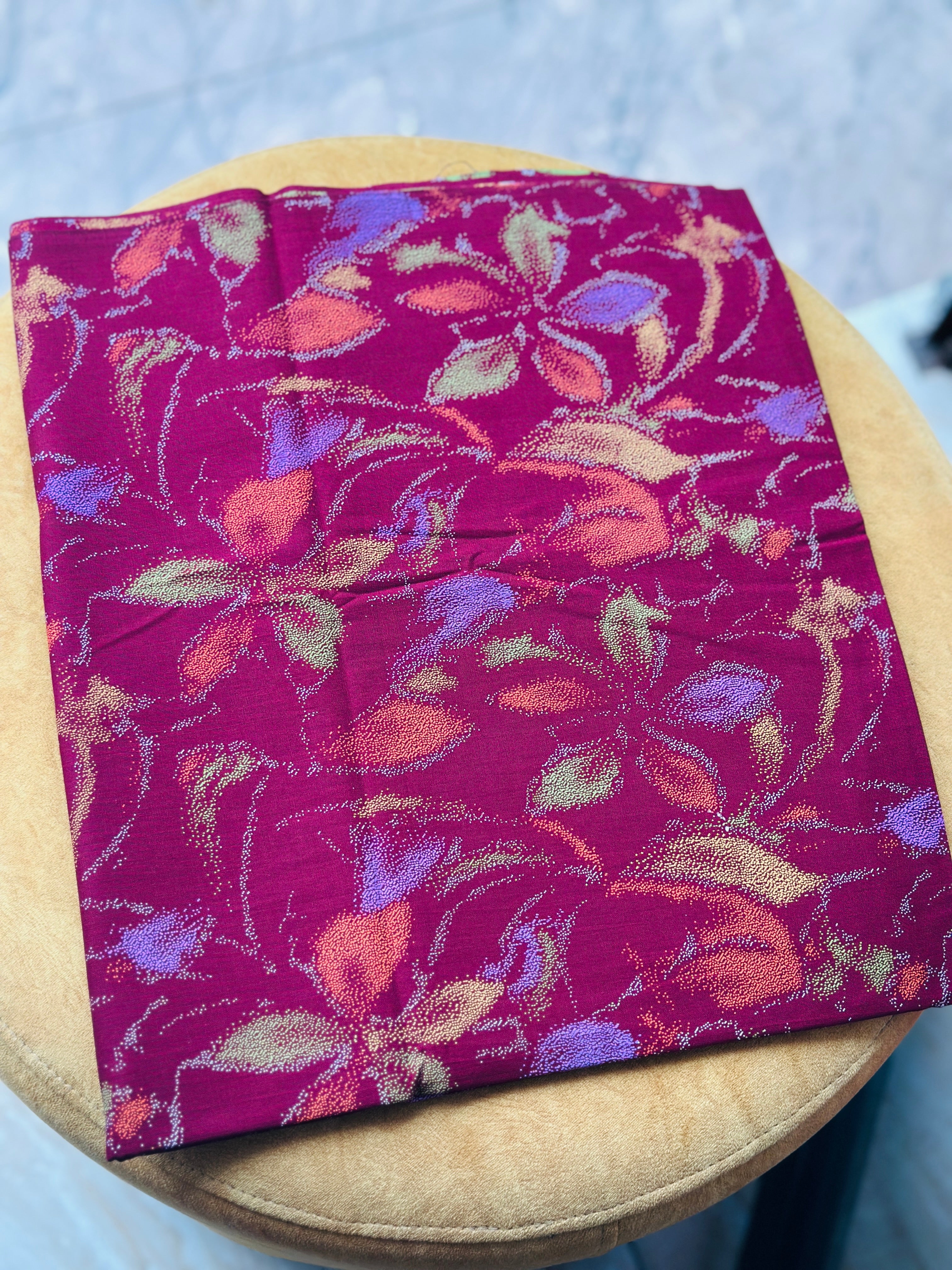 Cotton floral nighty material 2.90 mtr