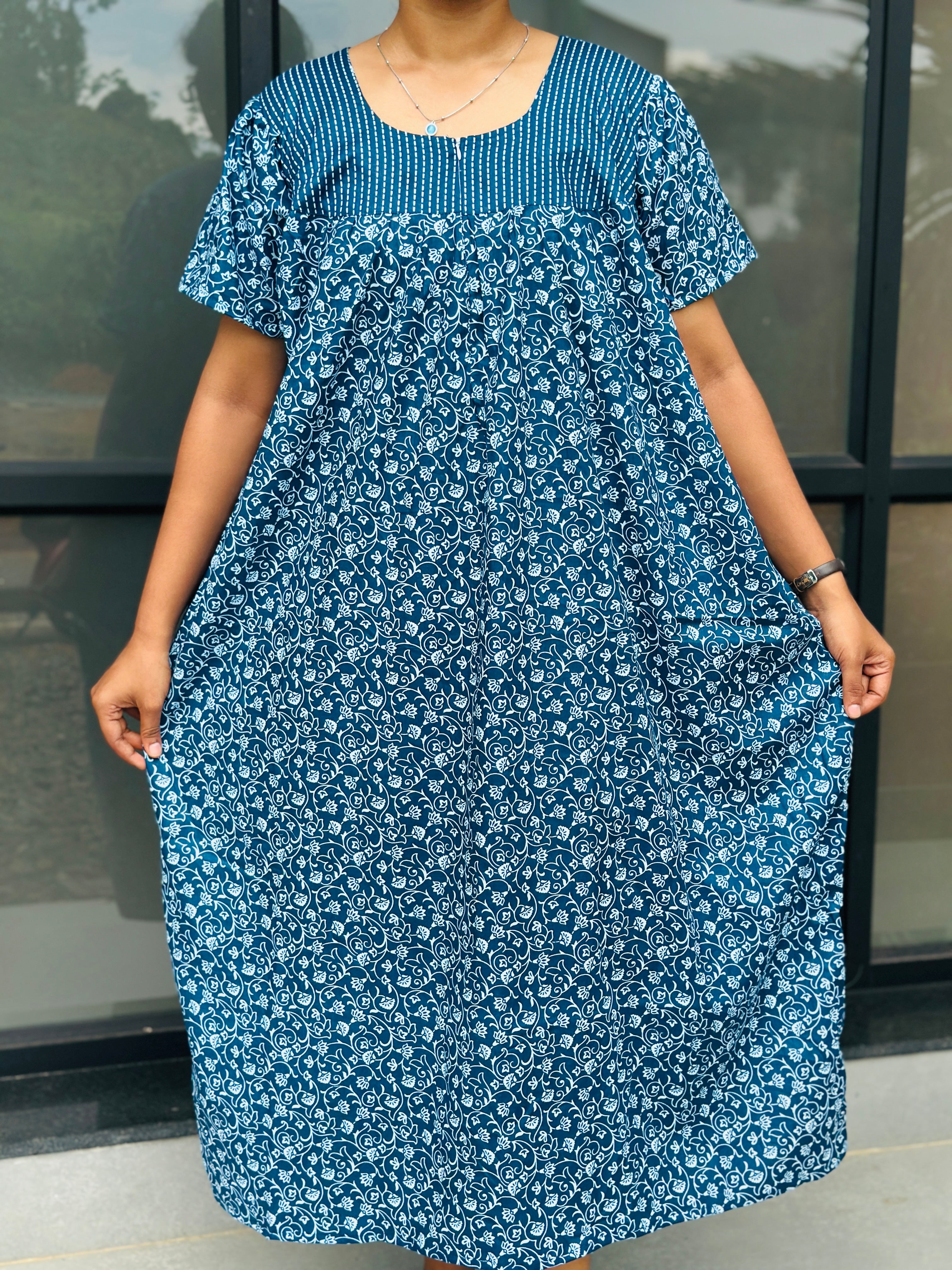 Pleated feeding frock