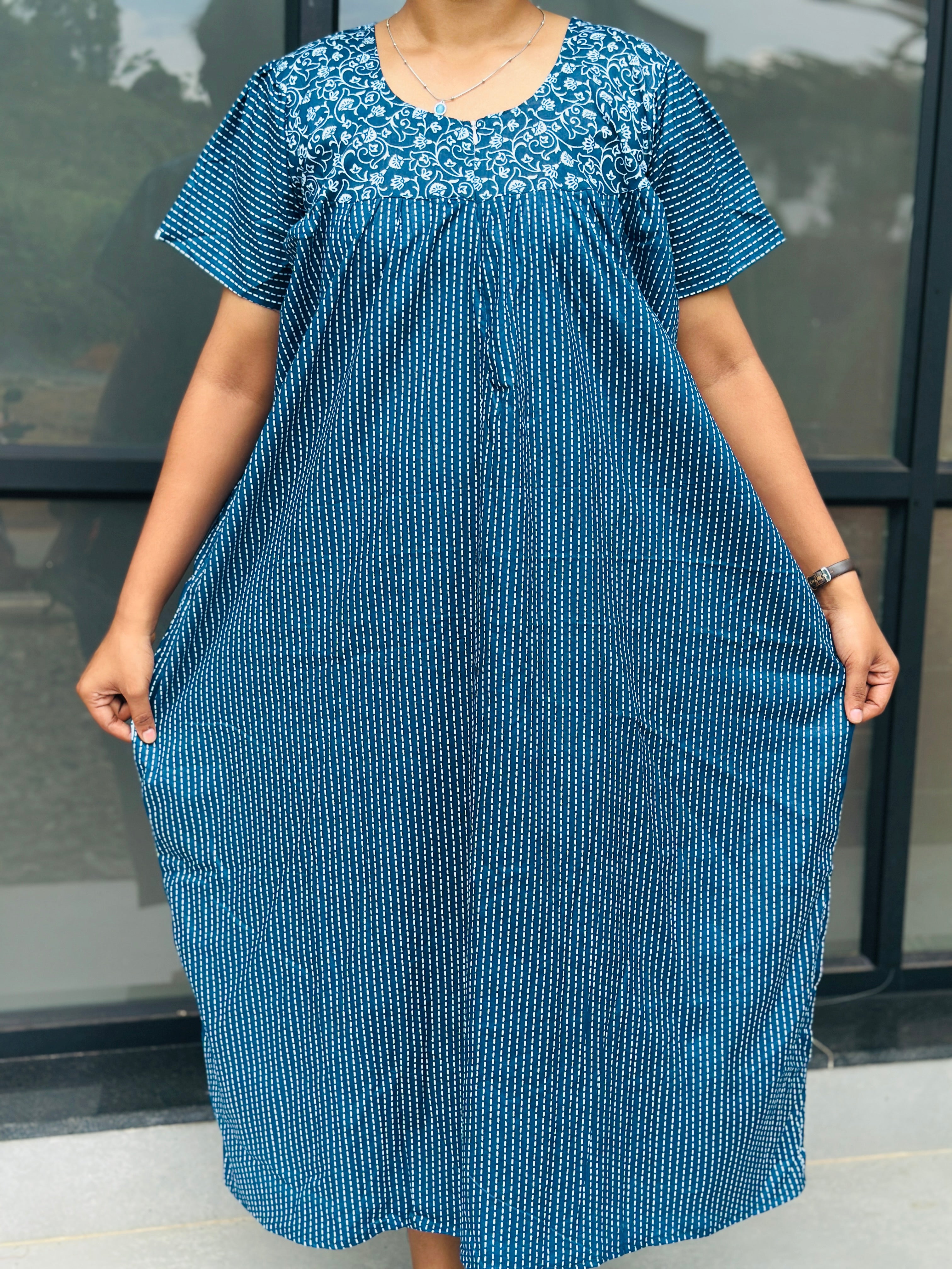 Pleated feeding frock