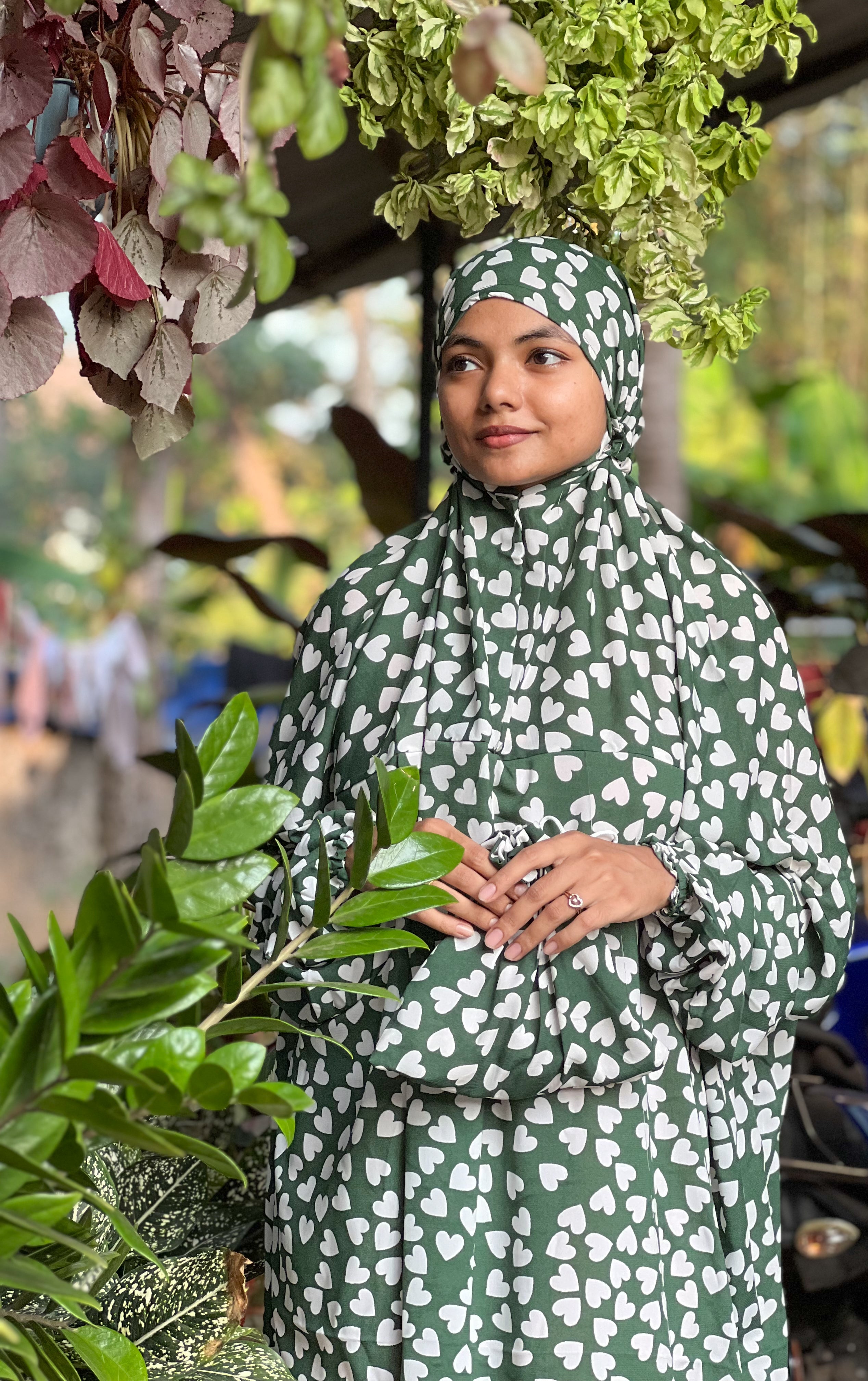 Green Heart prayer dress