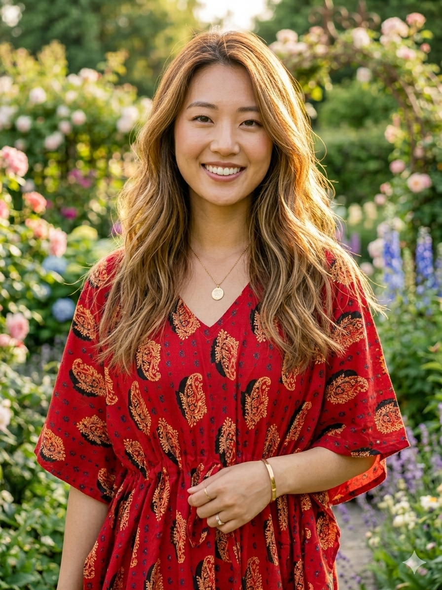 Ajrak feeding kaftans