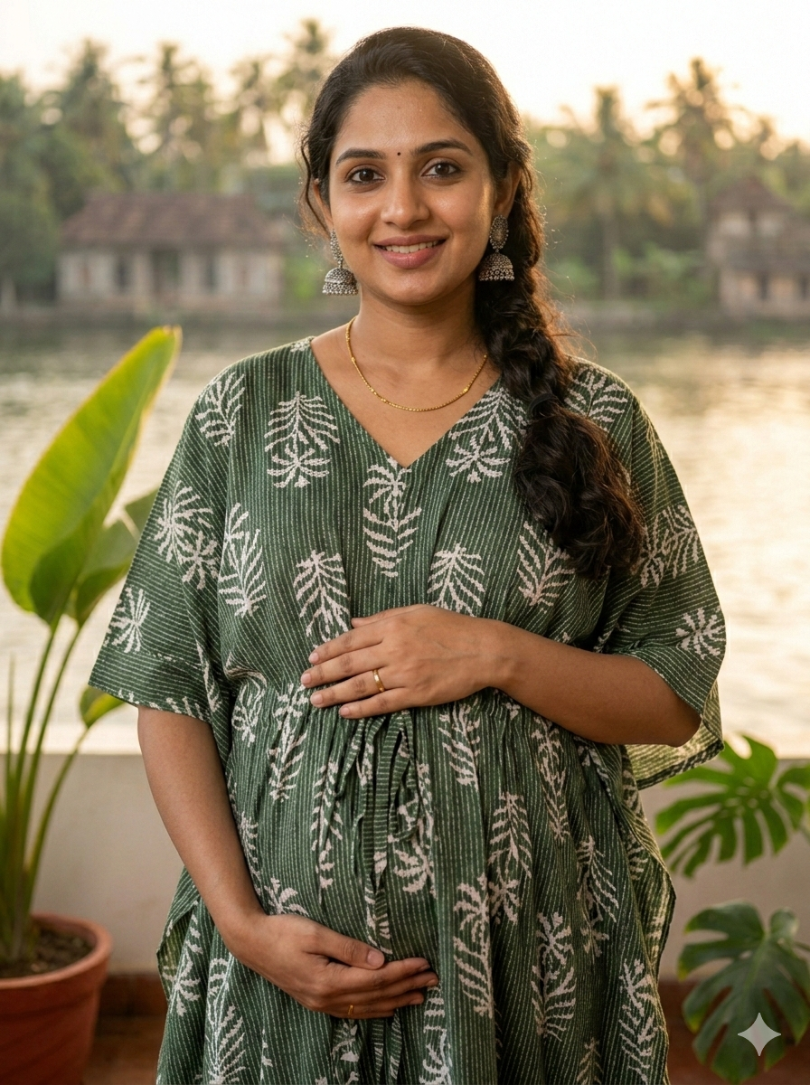 Premium floral plus size kaftan in pure soft cambric cotton fabric with centre zip &length 57” (free size L-5xl)