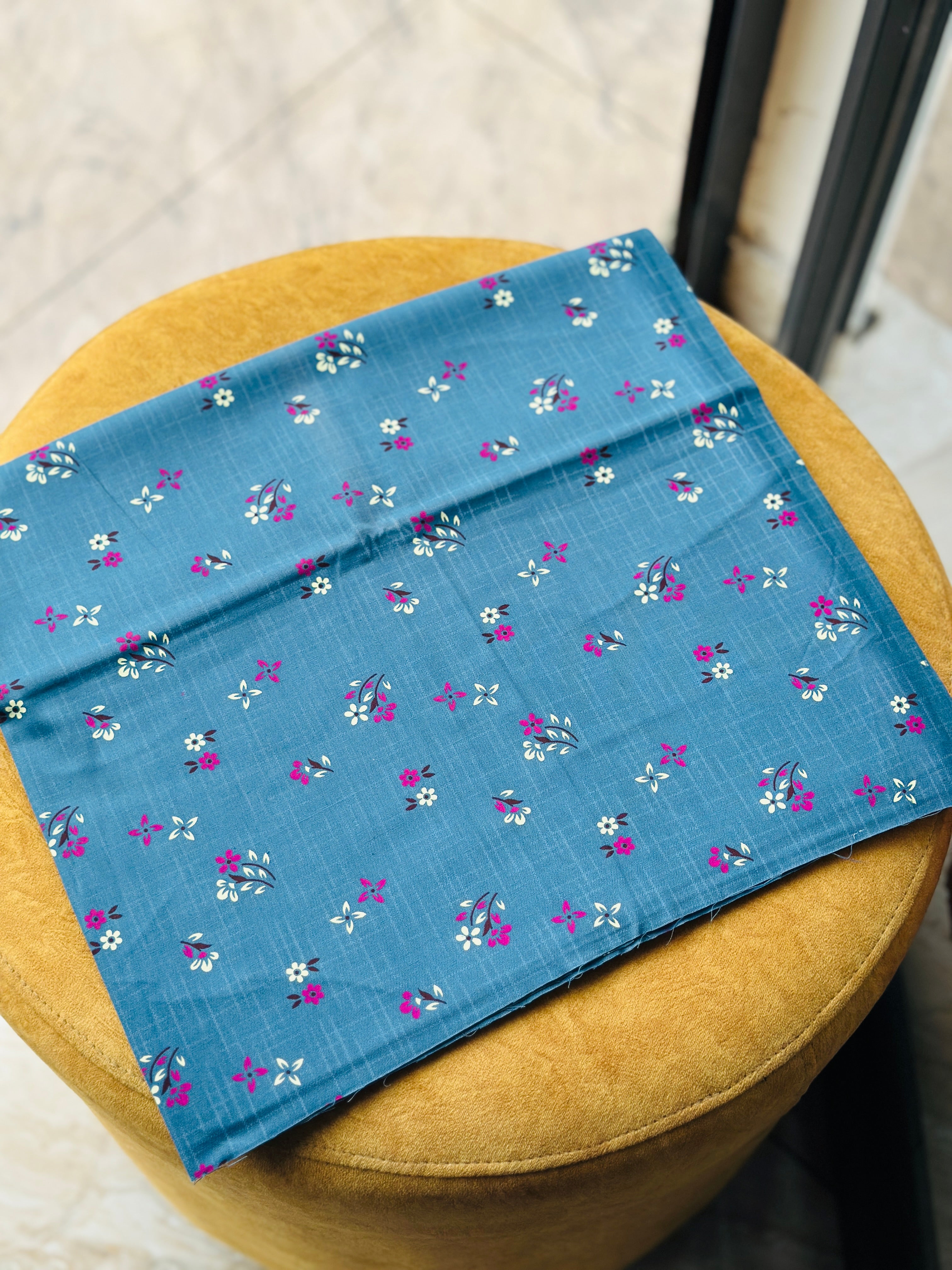 Cotton floral nighty material 2.90 mtr