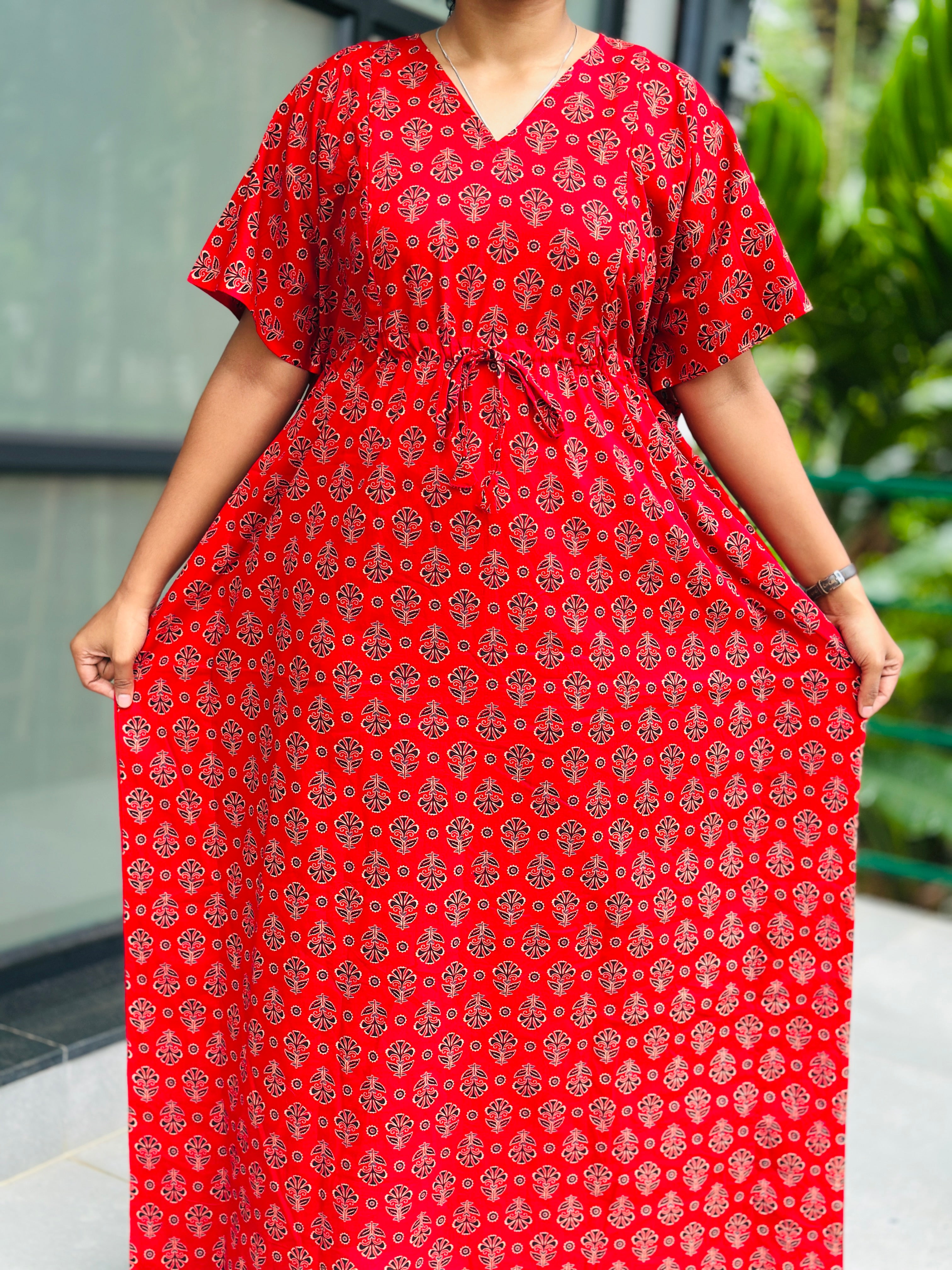 Ajrak feeding kaftan