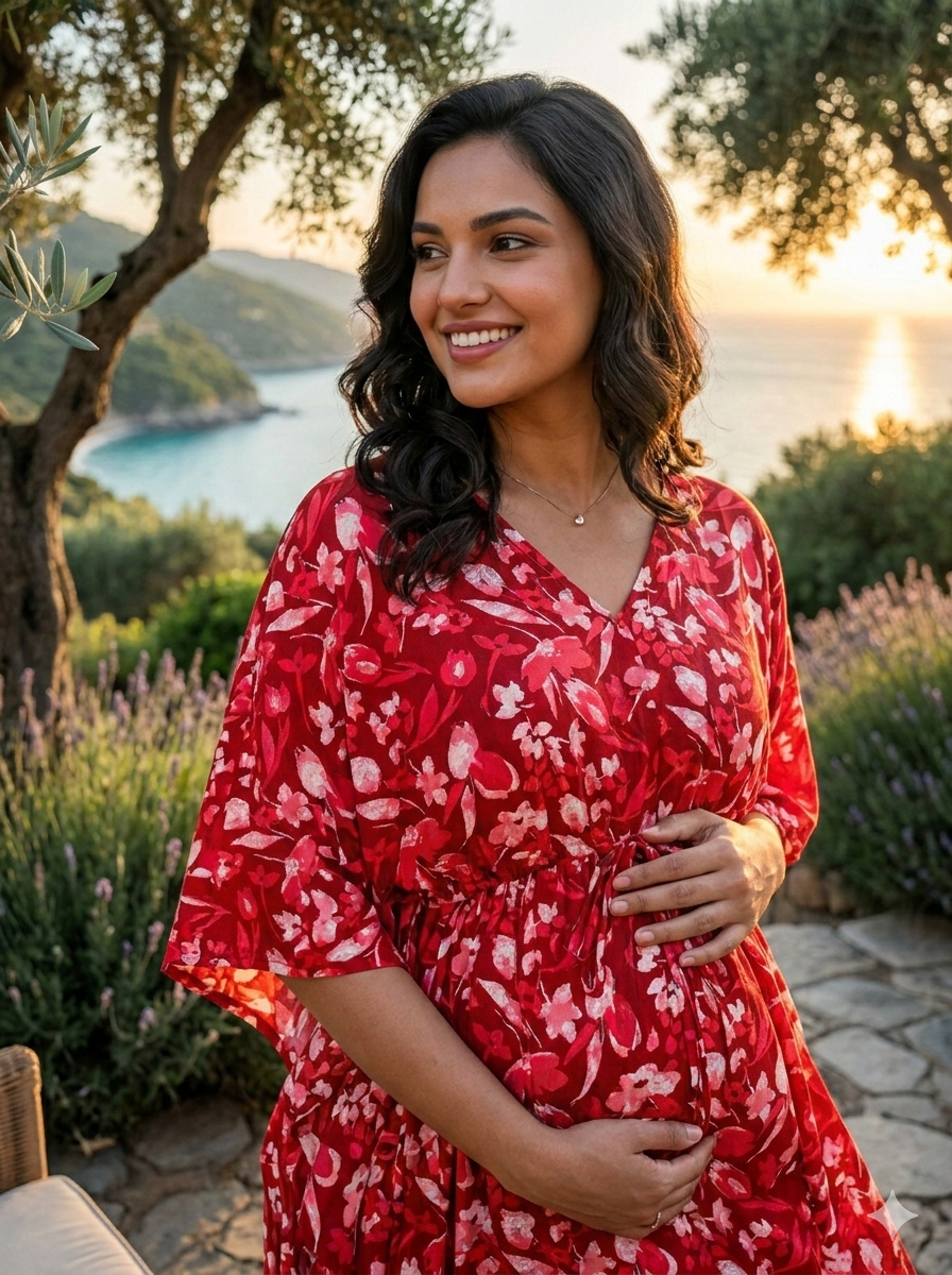 Premium floral plus size kaftan in pure soft cambric cotton fabric with centre zip &length 57” (free size L-5xl)