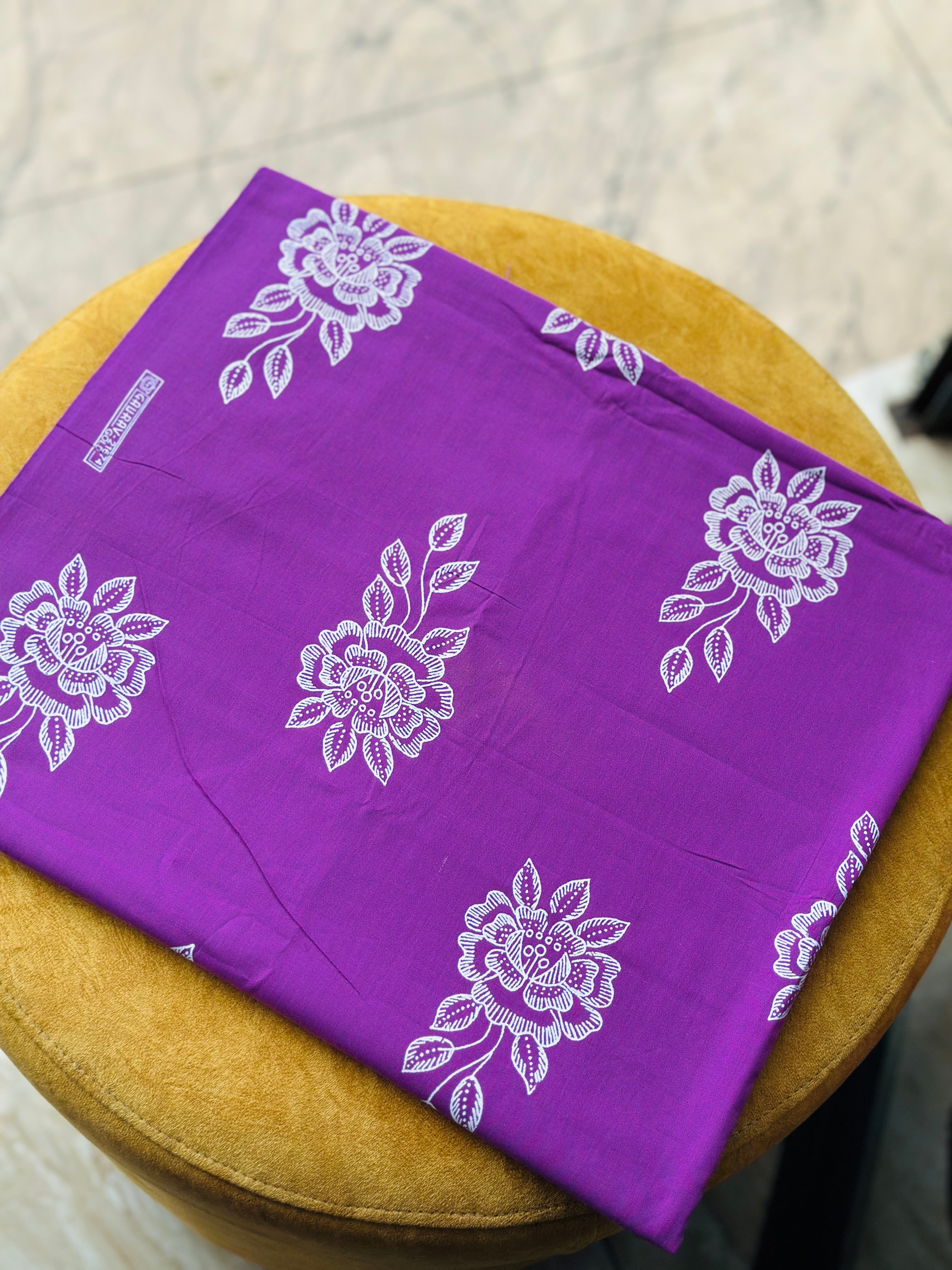 Cotton floral nighty material 2.90 mtr