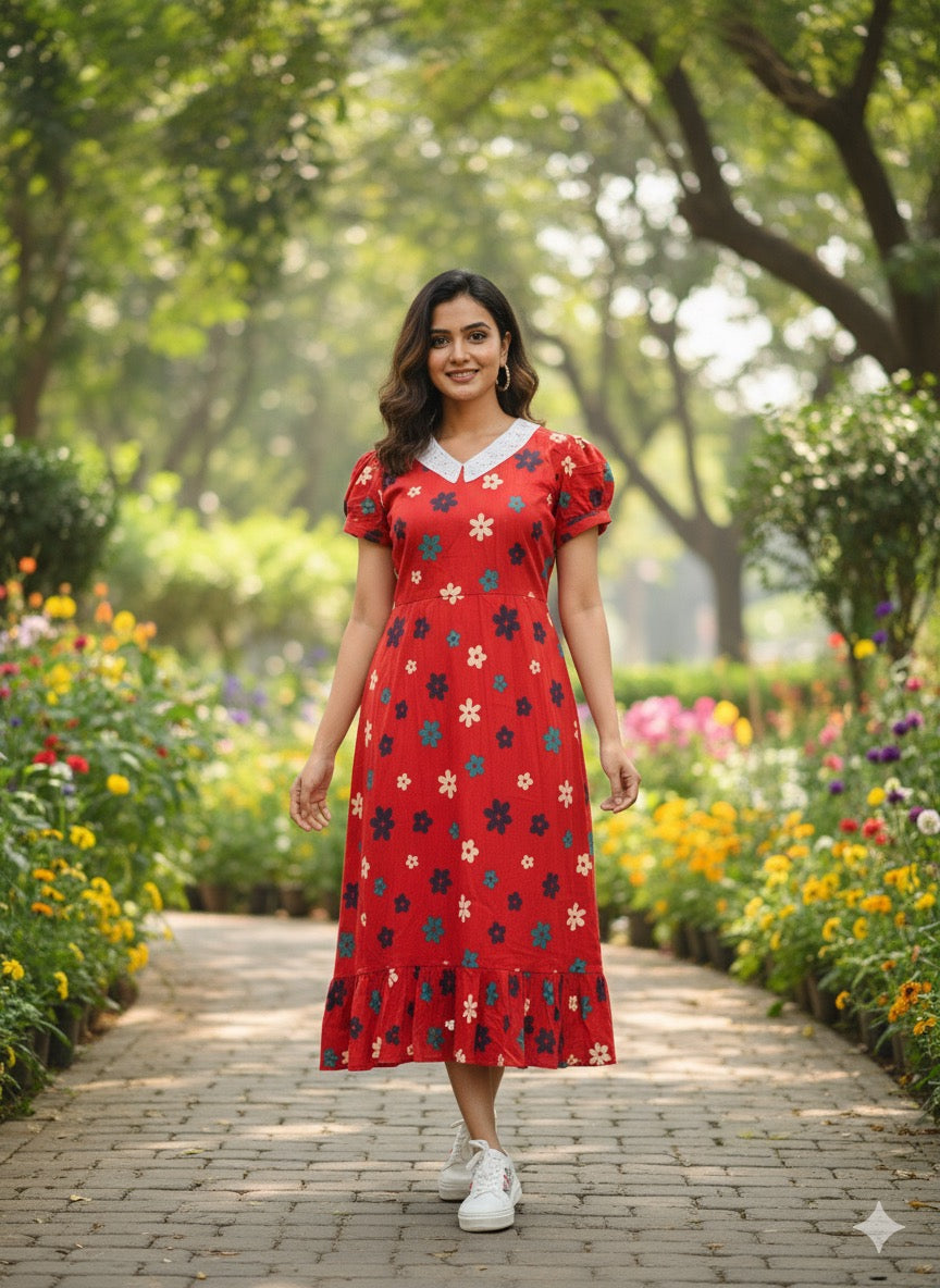 Peterpan collar non feeding frock