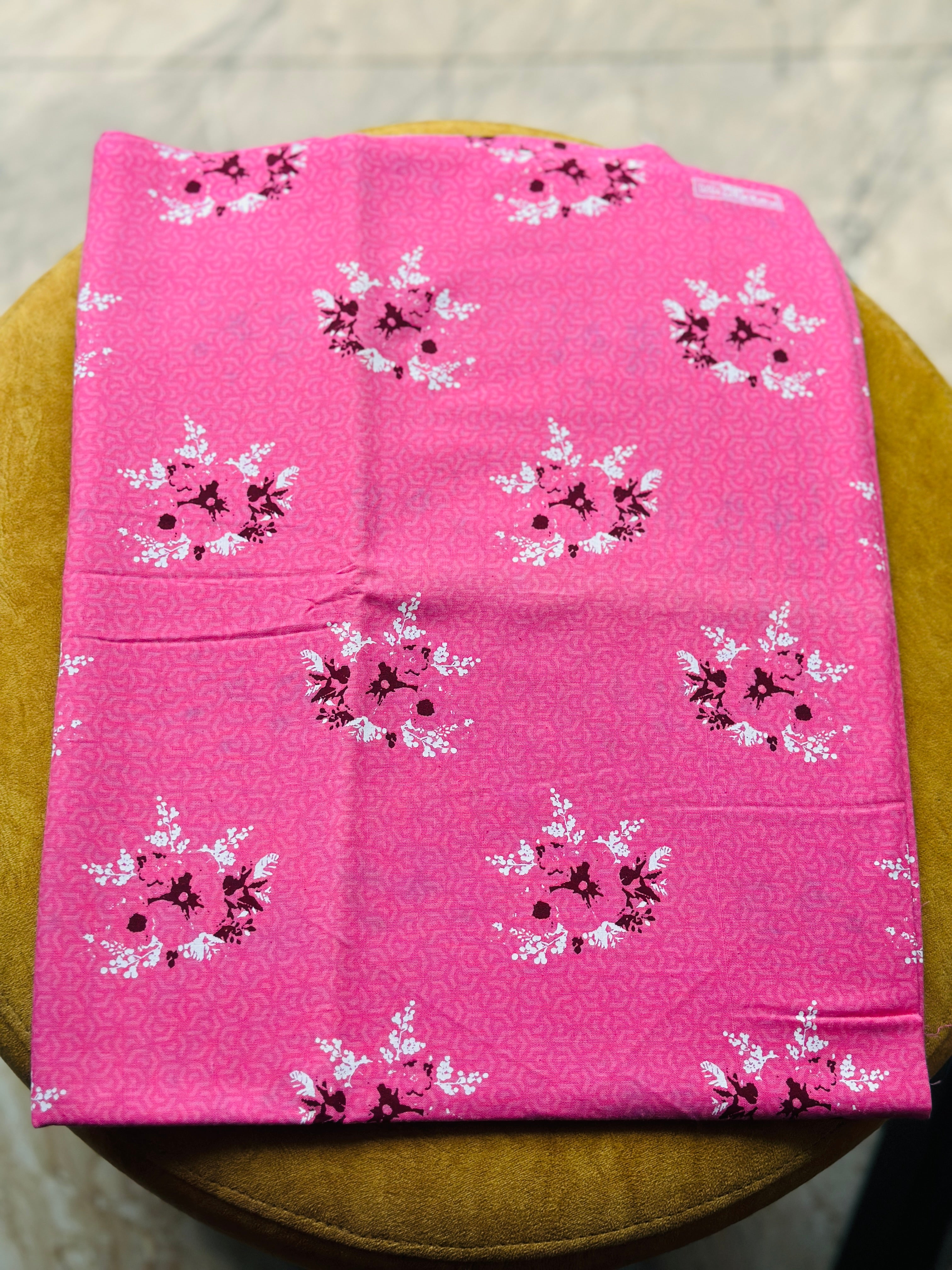 Cotton floral nighty material 2.90 mtr