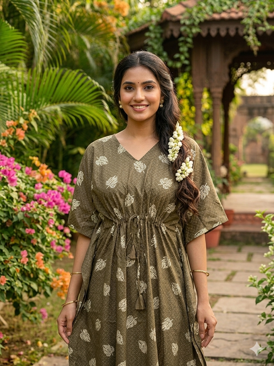 Leafy nonfeeding kaftans