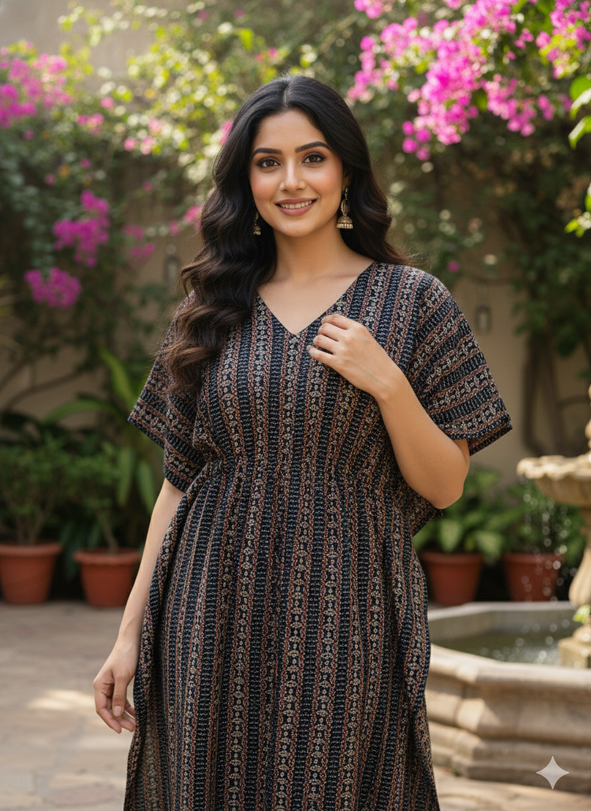 Zigzag ajrak nonfeeding kaftans