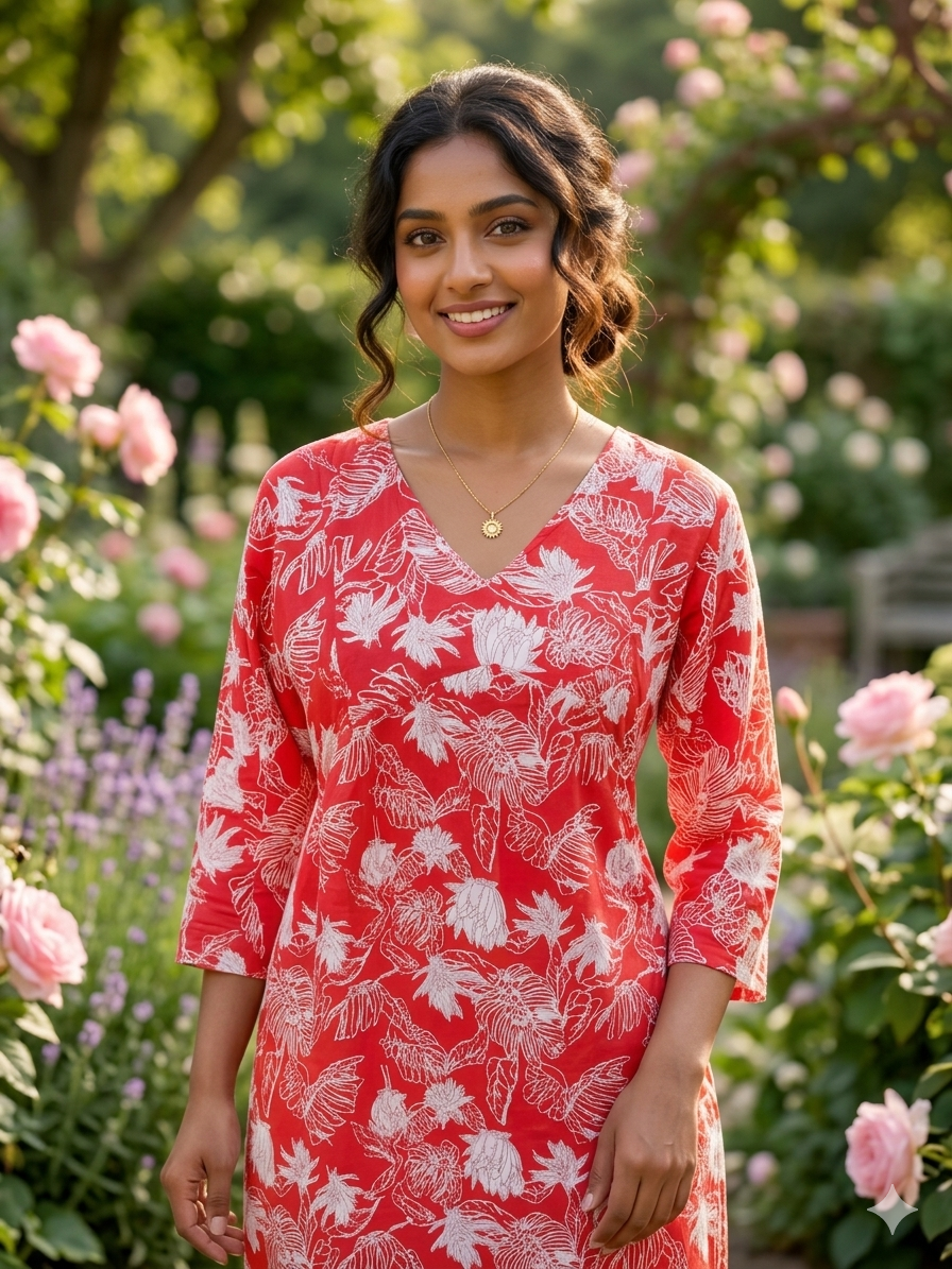 Alia cut 3/4 sleeve feeding frock