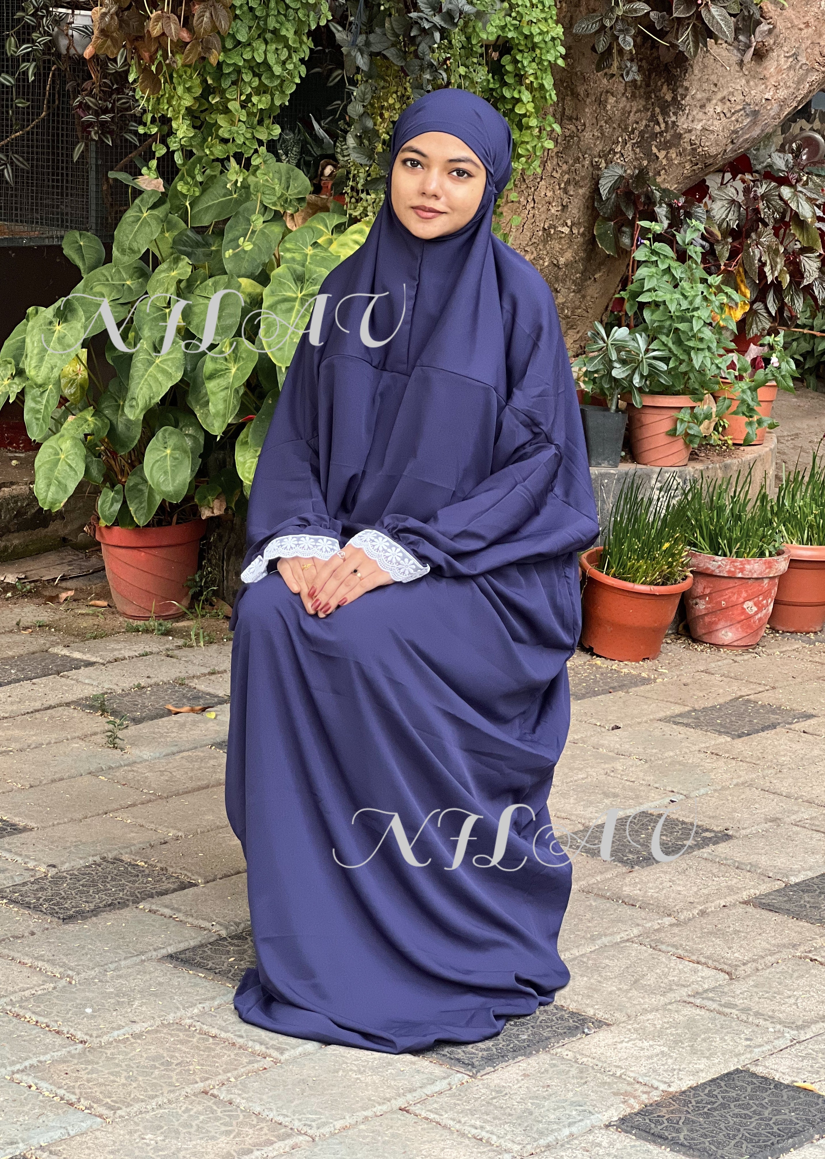 Navyblue prayer dress