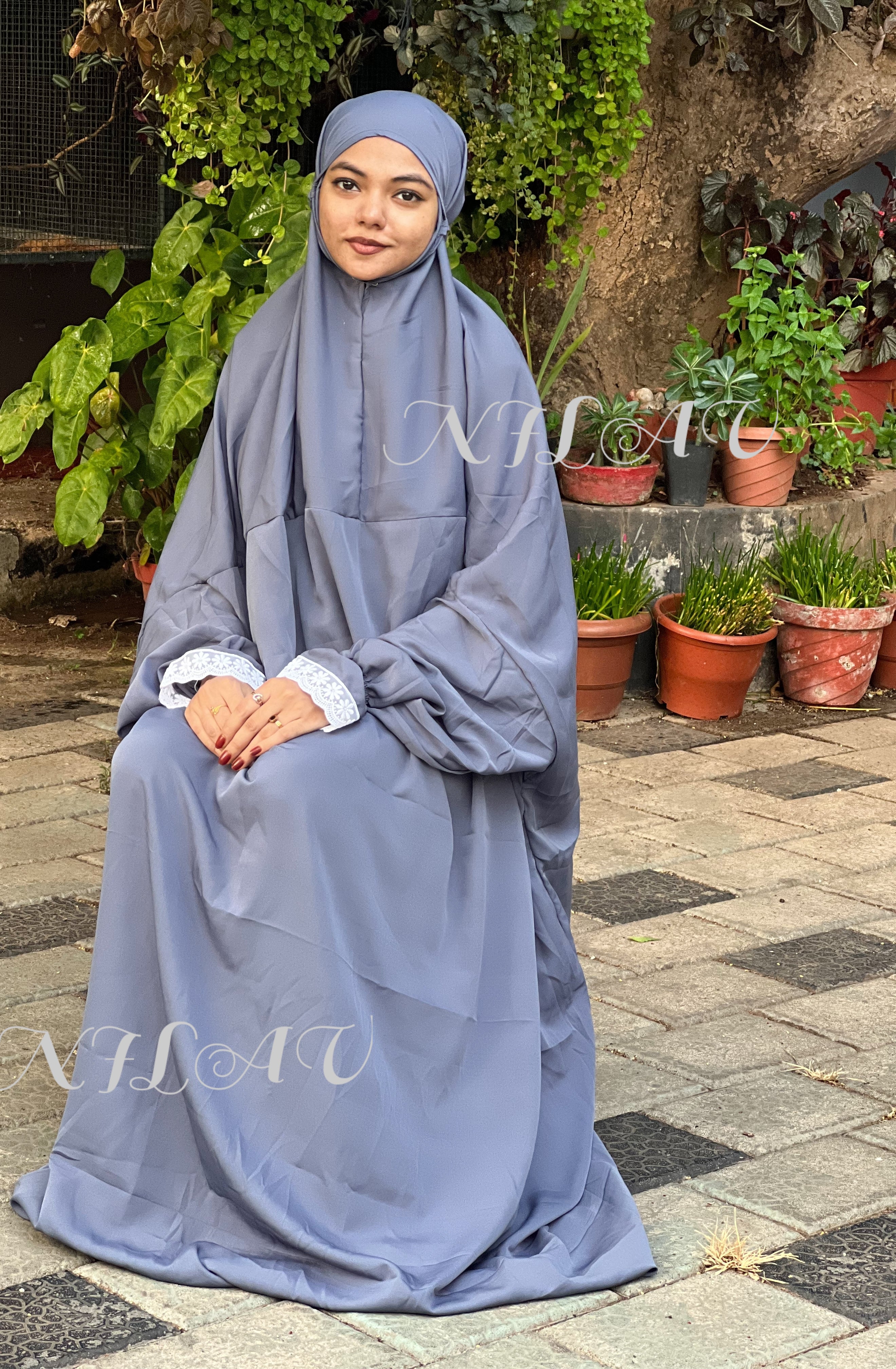 Grey prayer dress