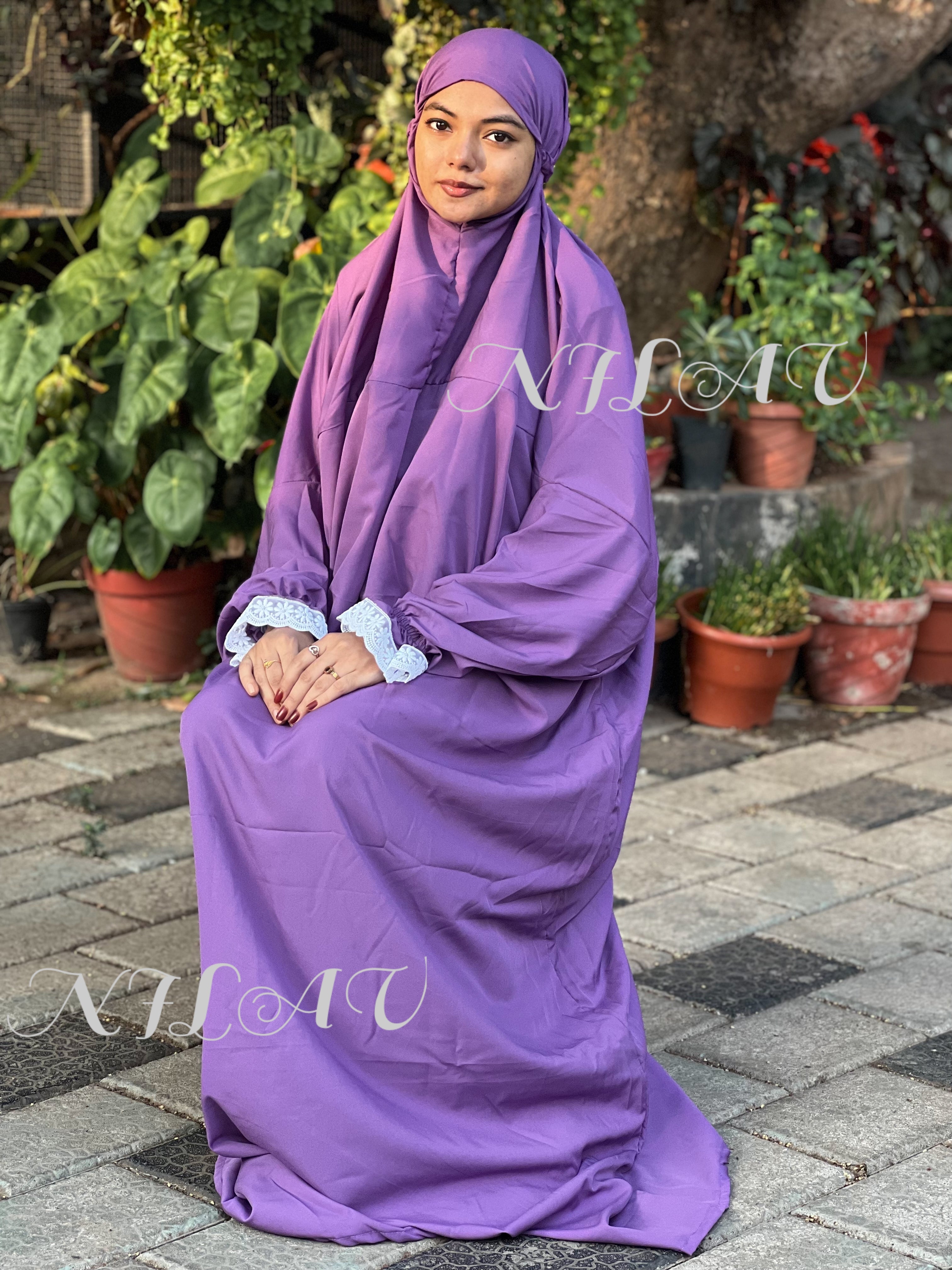 Lavender prayer dress