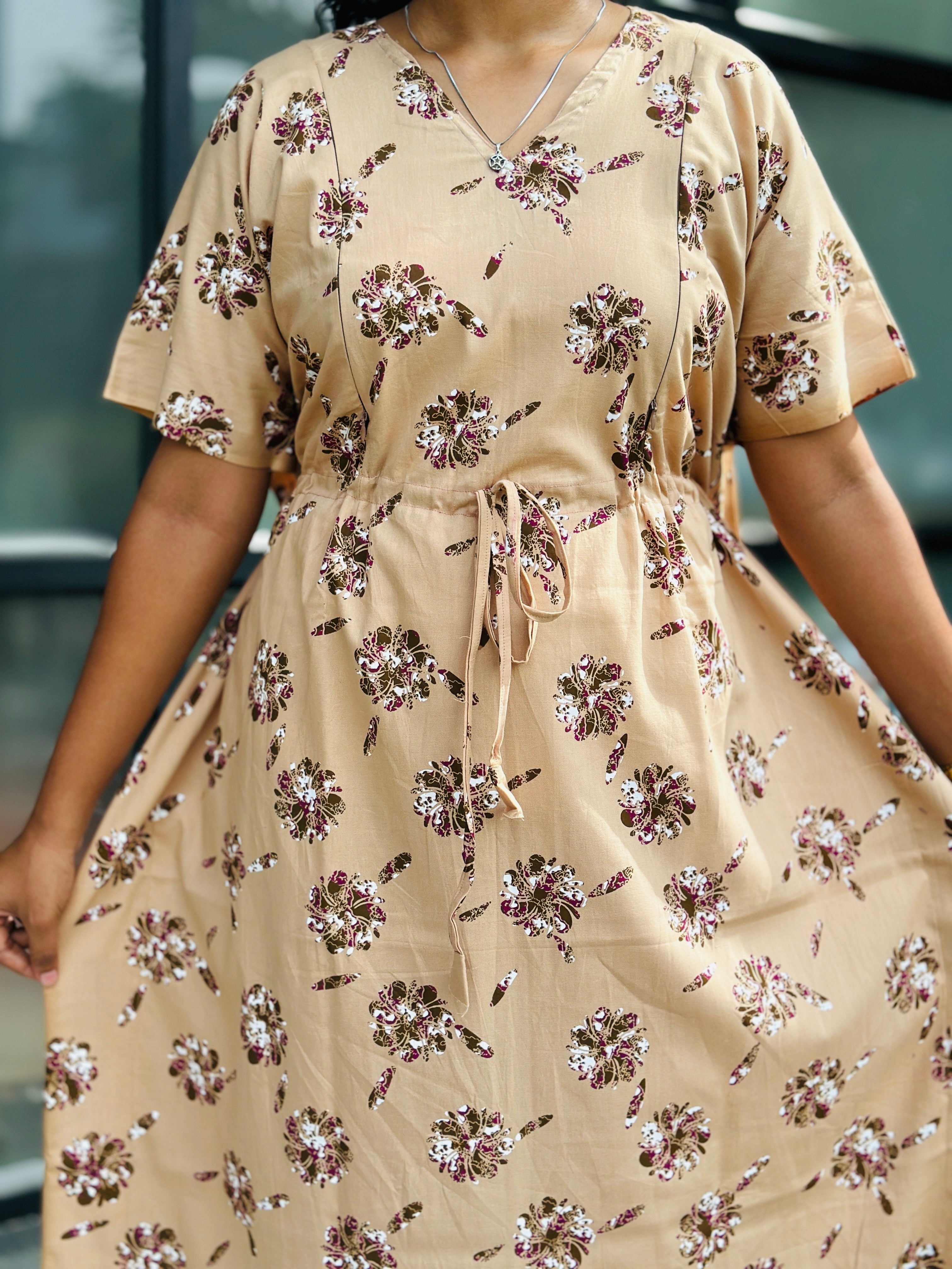 floral feeding kaftan