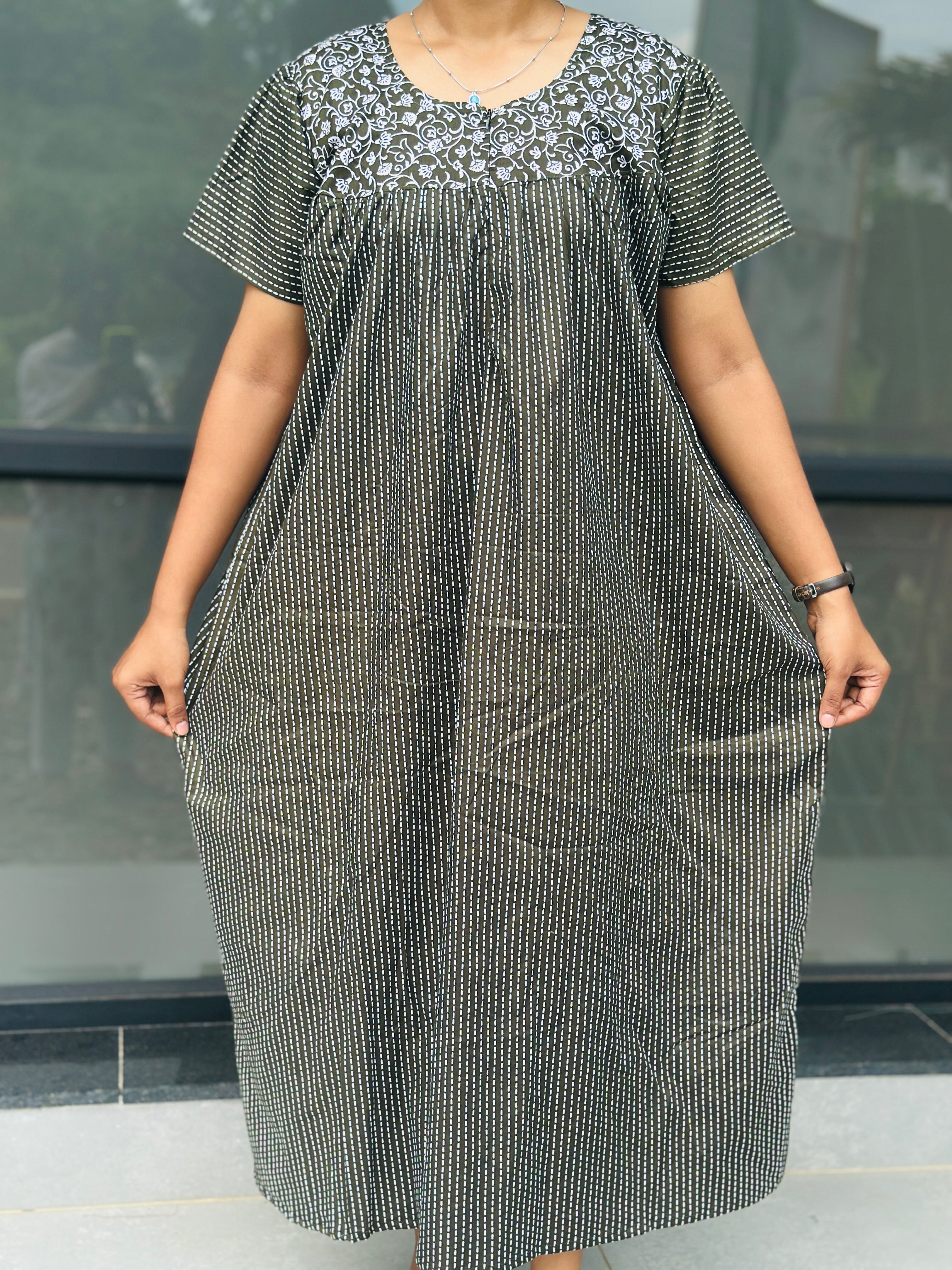 Pleated feeding frock