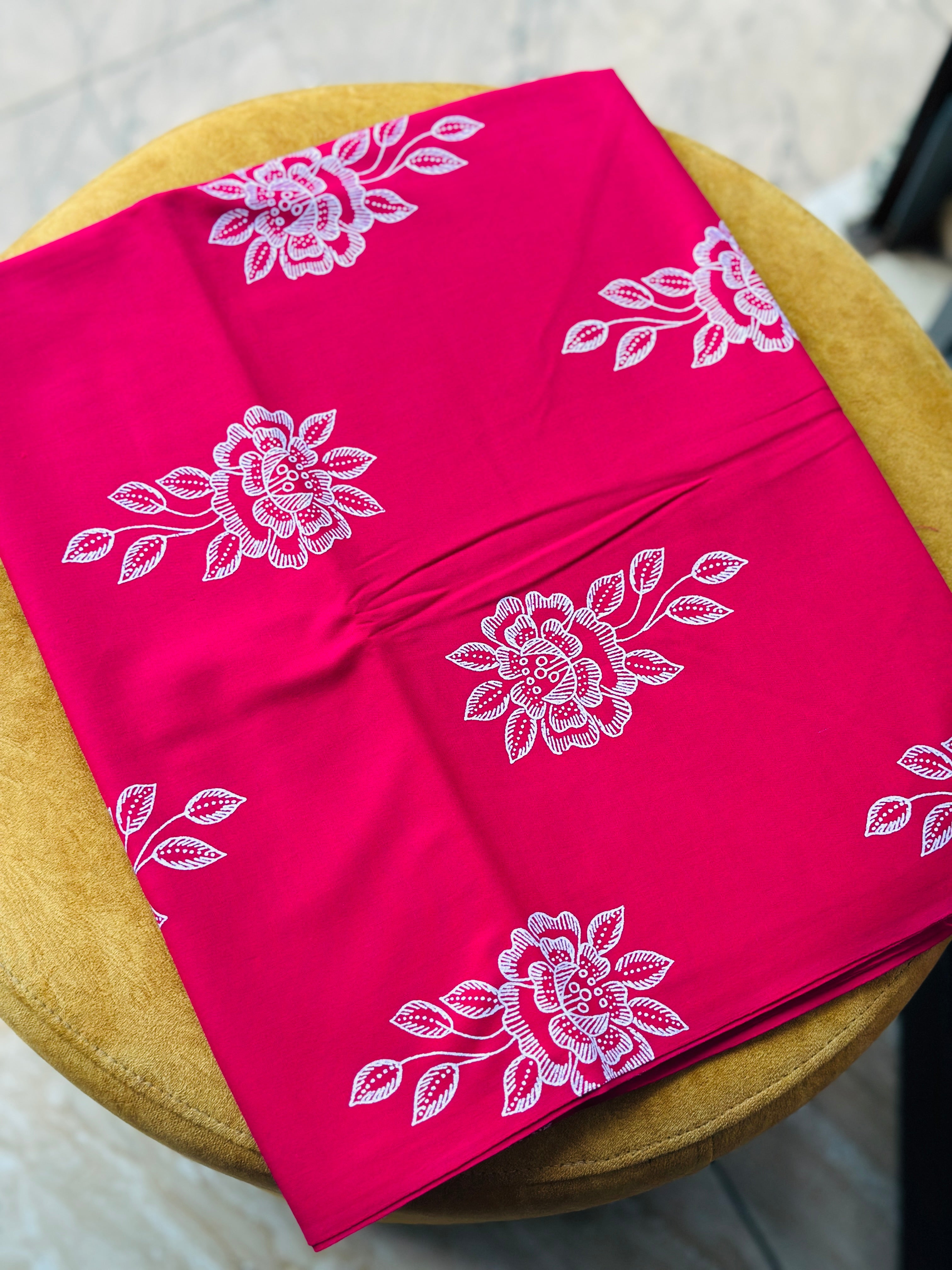 Cotton floral nighty material 2.90 mtr