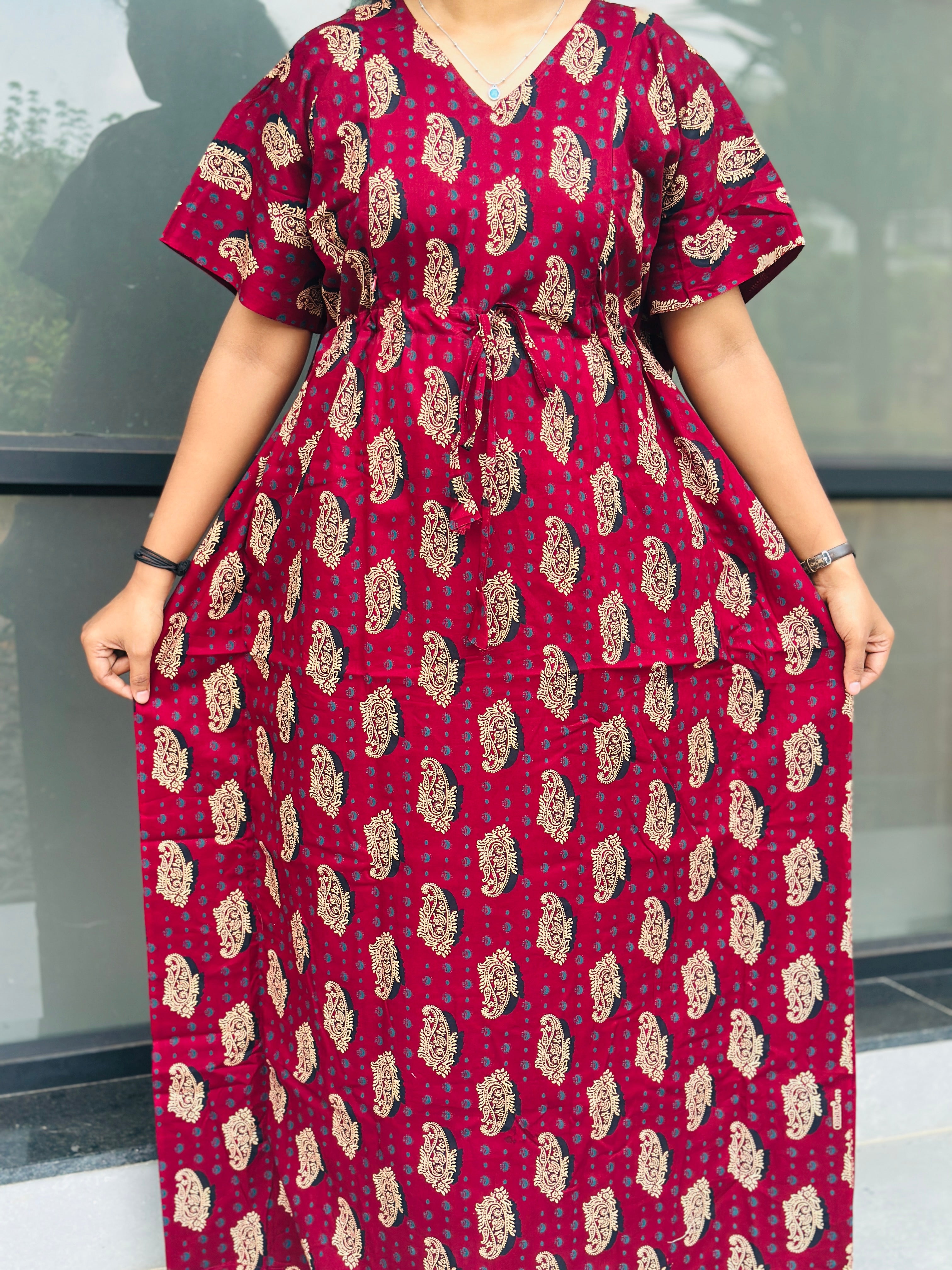 Ajrak Kalankari feeding kaftan