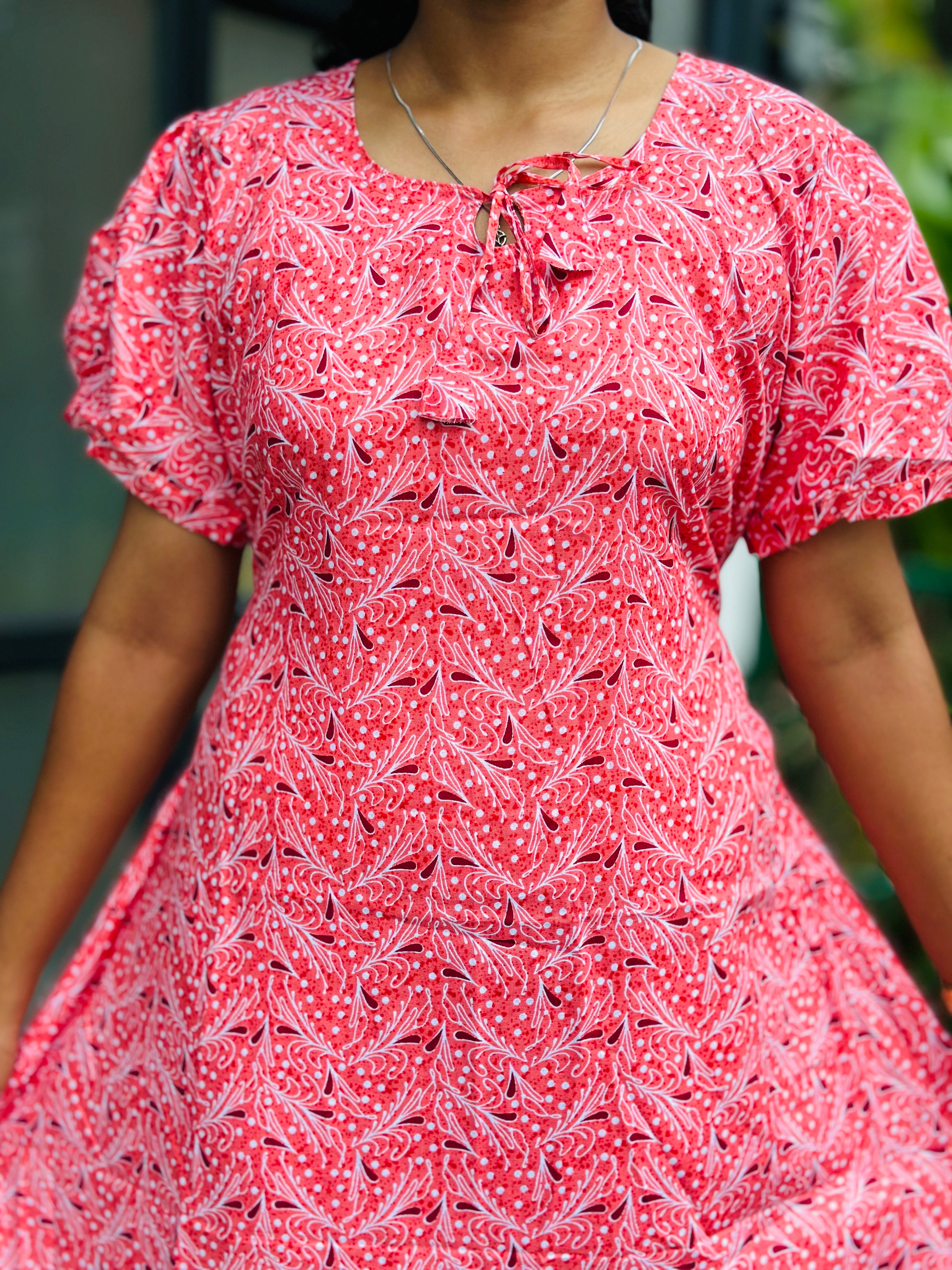 Puff sleeve nonfeeding frock