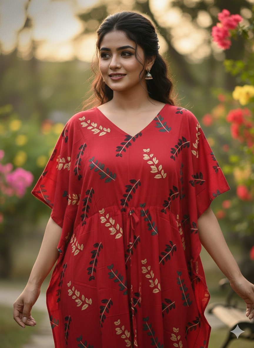 Ajrak feeding kaftans