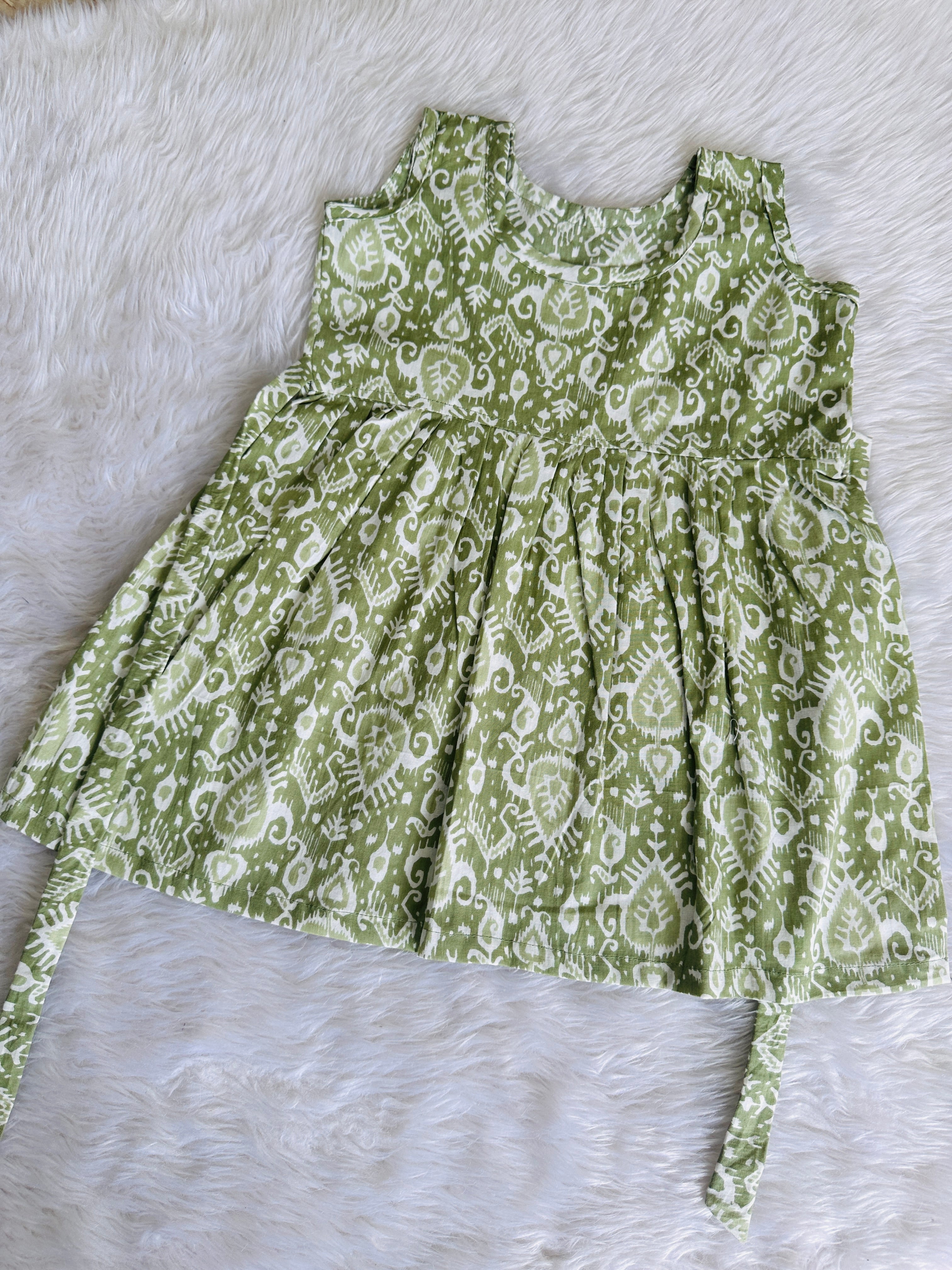 kids frock -sleeveless