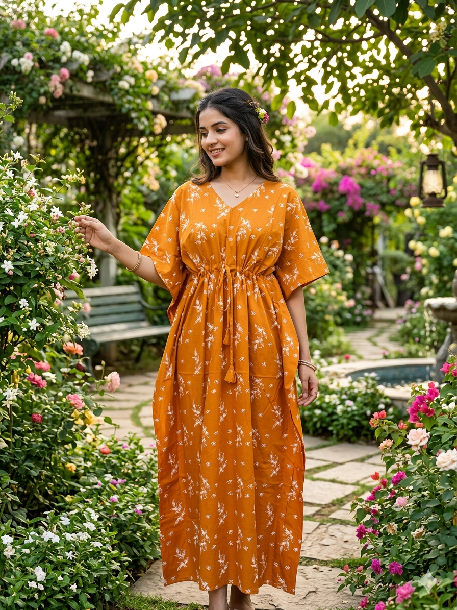 Floral feeding kaftans-