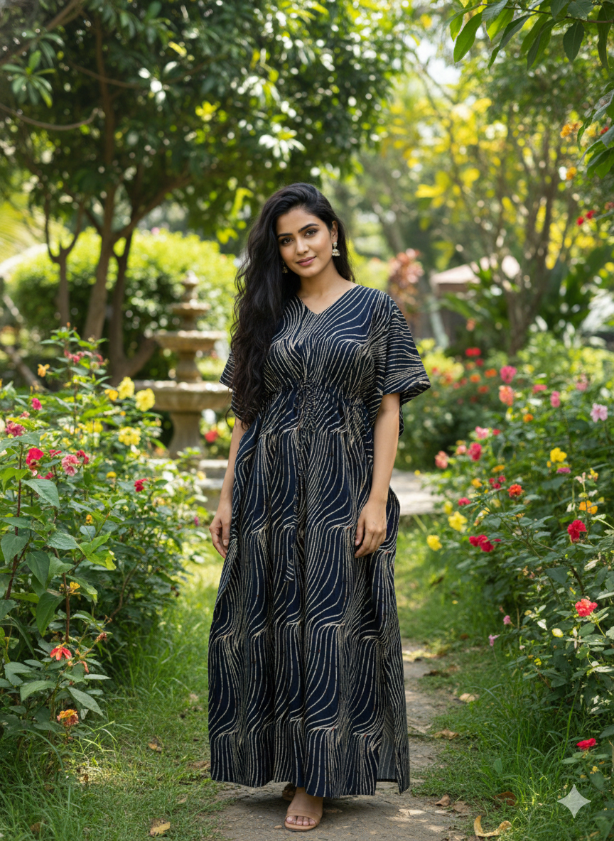 Zigzag feeding kaftans