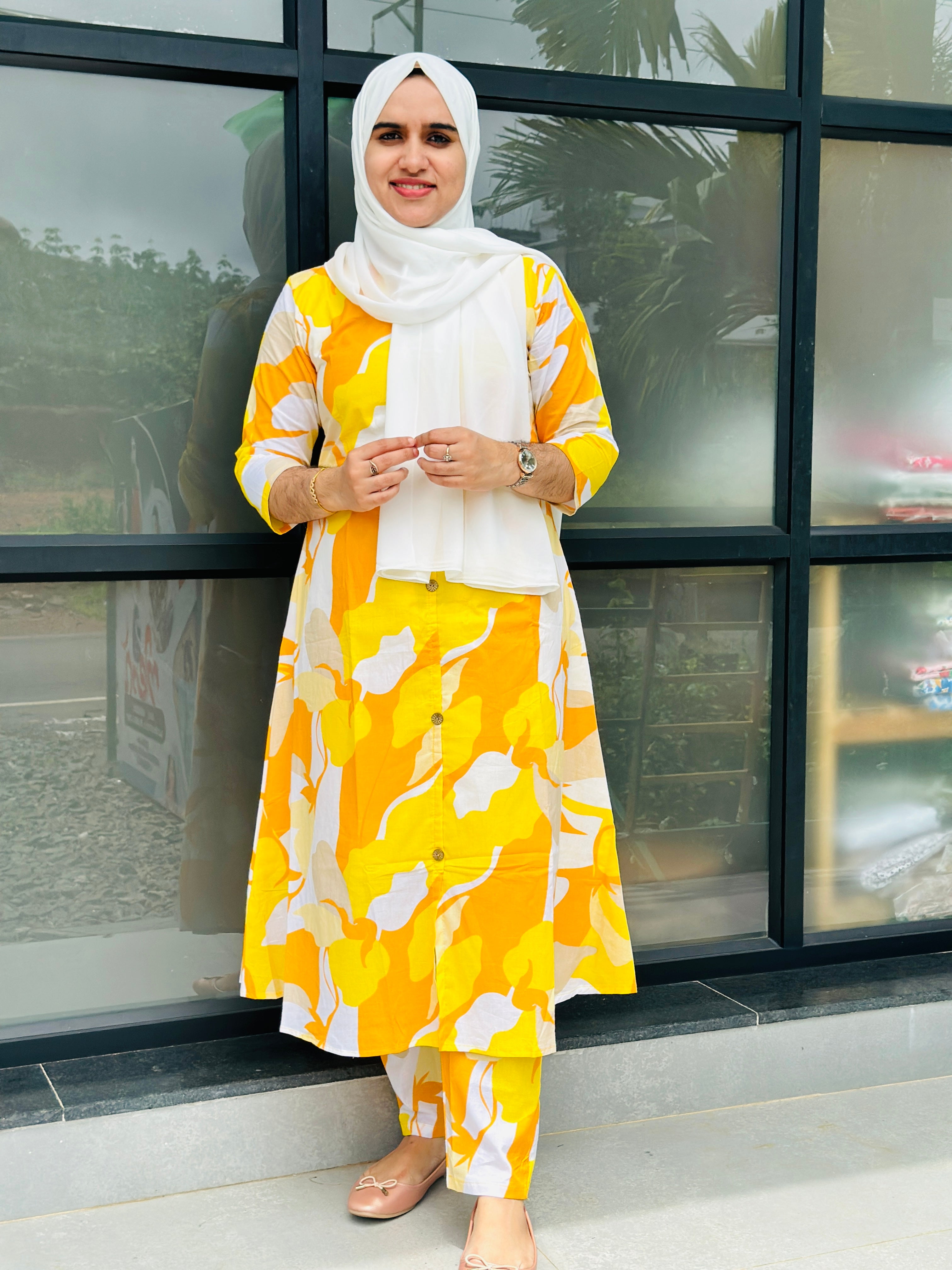 COTTON A-LINE  COORD SET