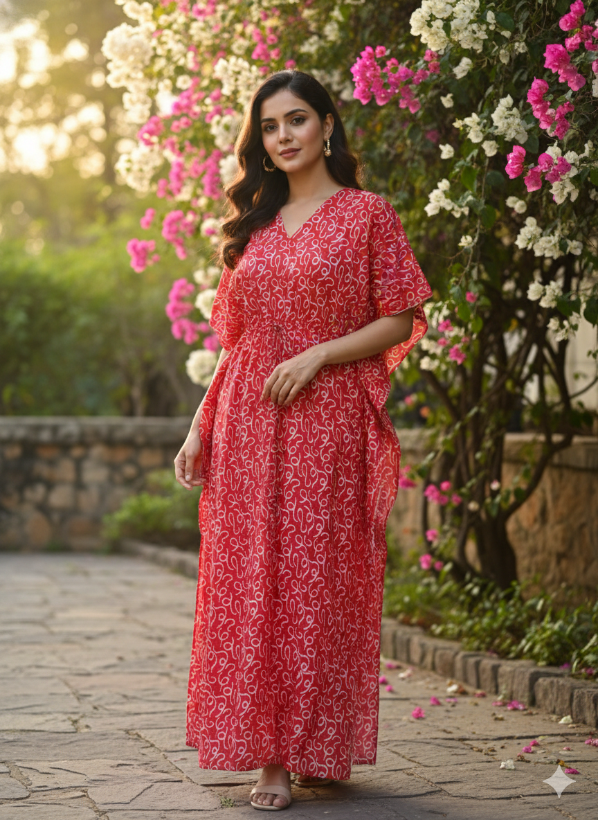 Floral feeding kaftans