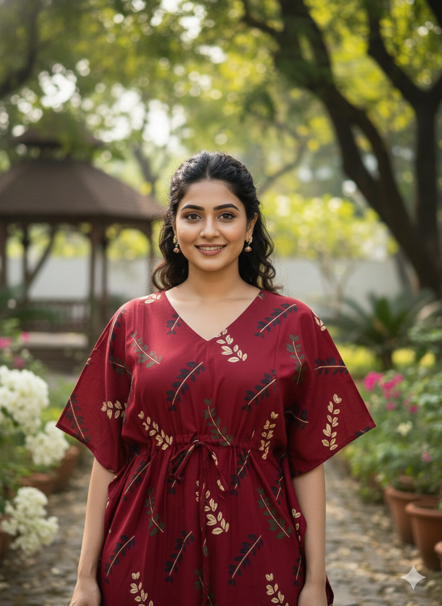 Ajrak feeding kaftans