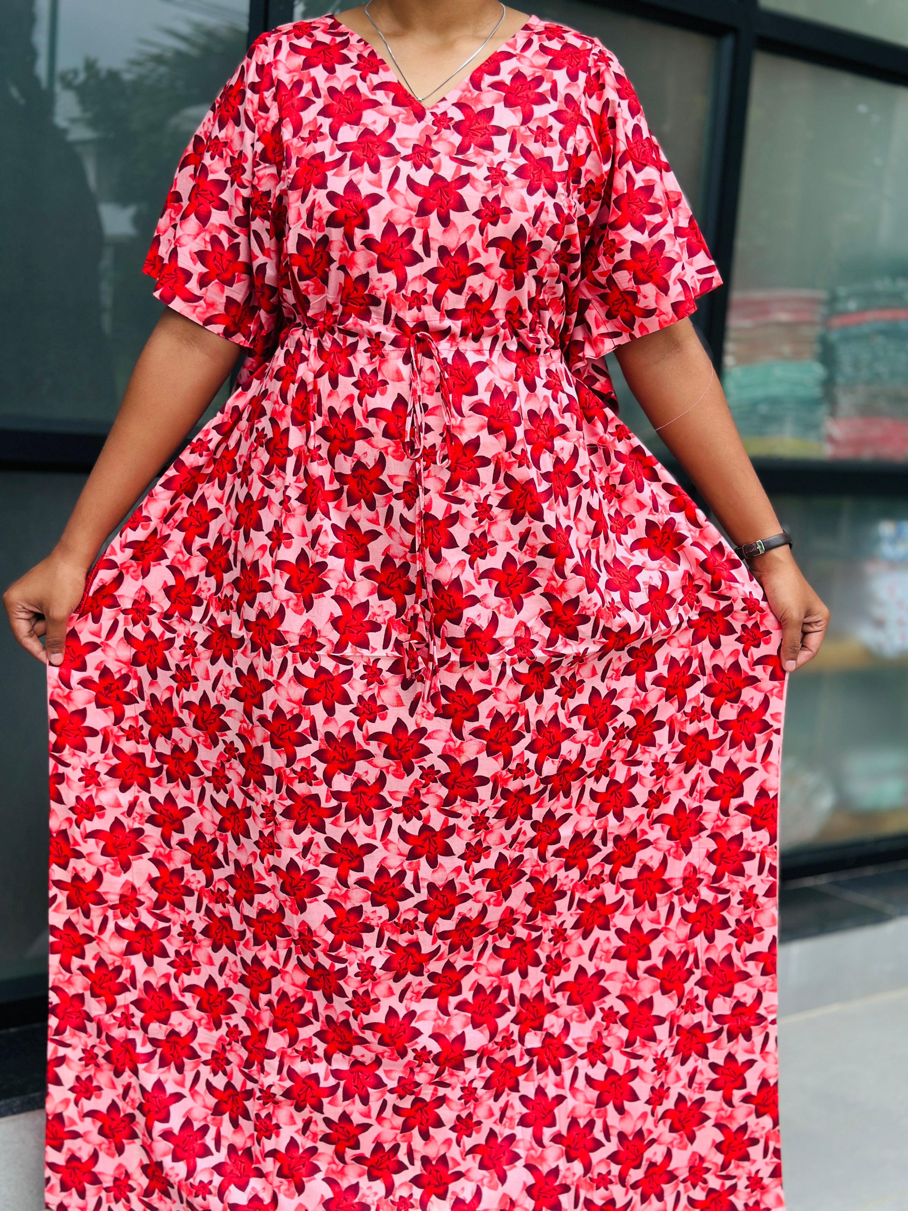 Floral feeding kaftan