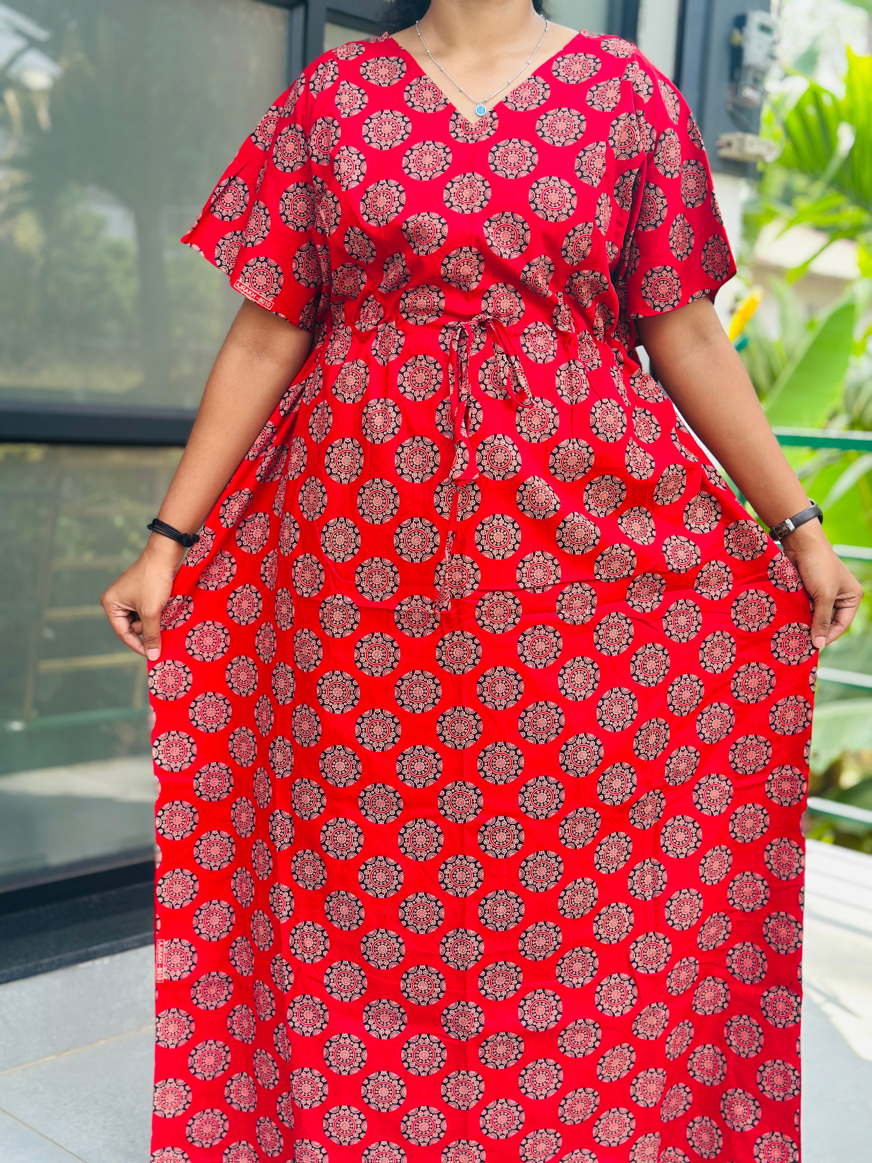 Ajrak feeding kaftan