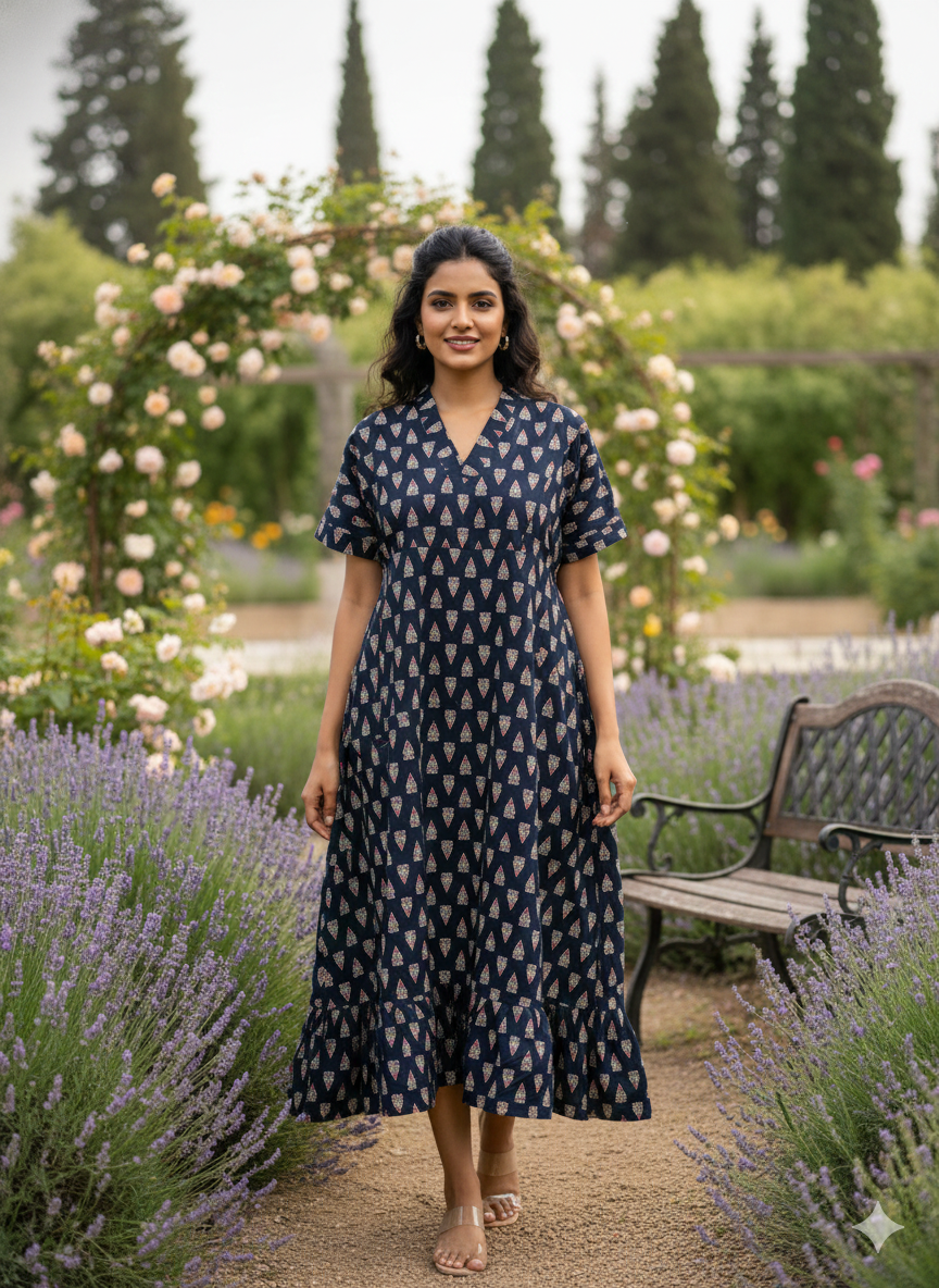 Collar neck non feeding frock