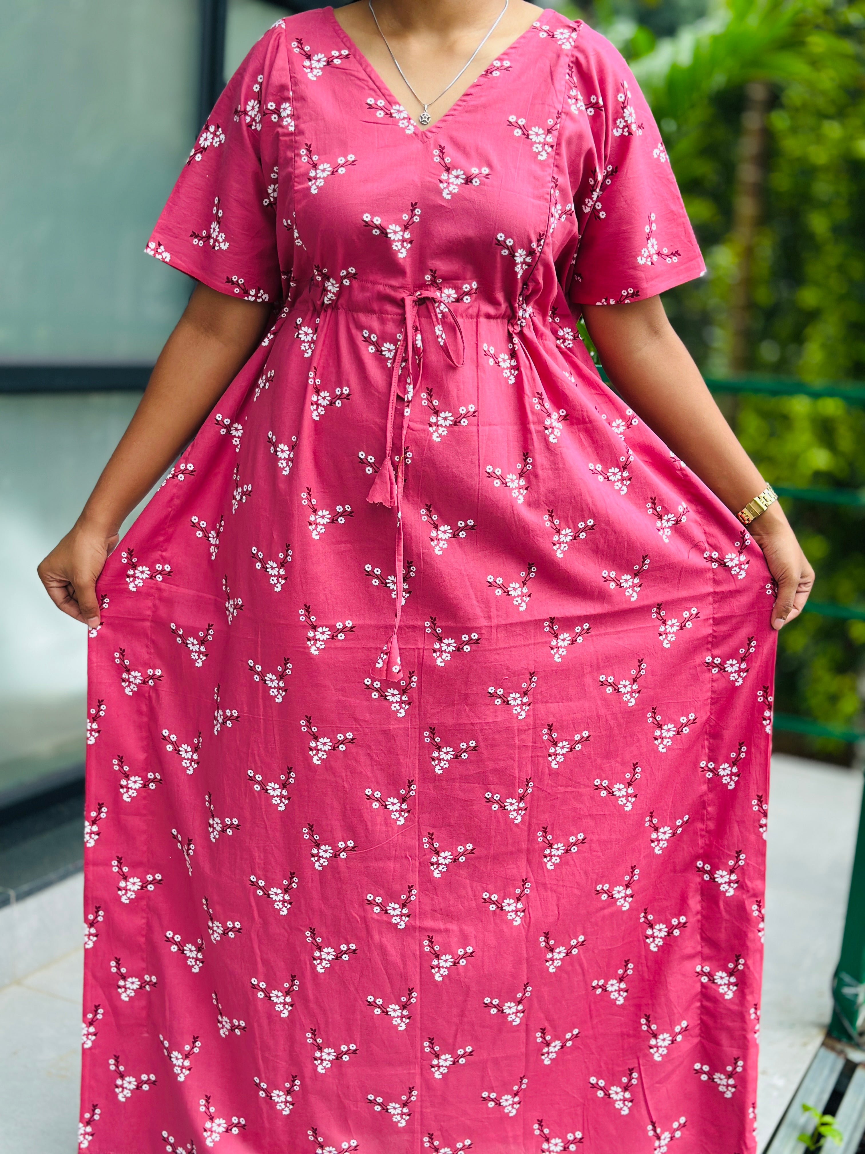 Floral feeding kaftan