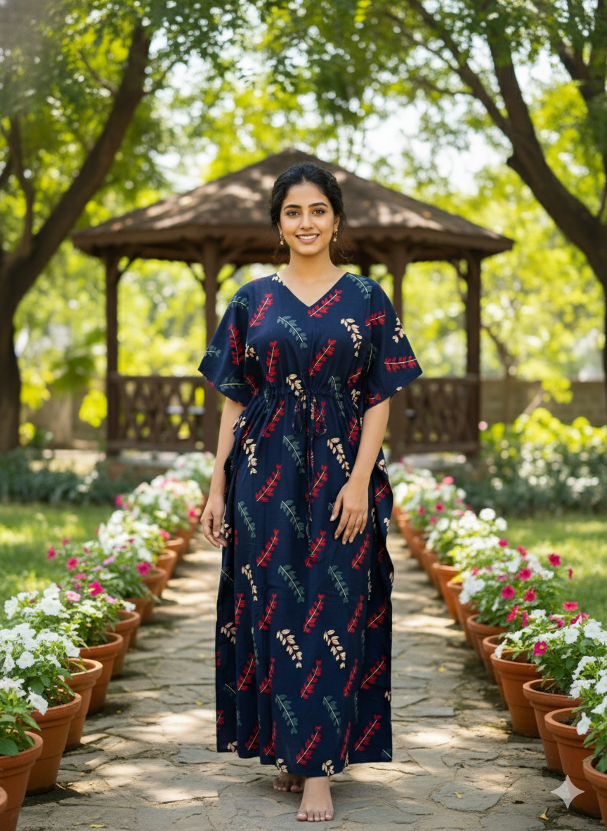 Ajrak feeding kaftans