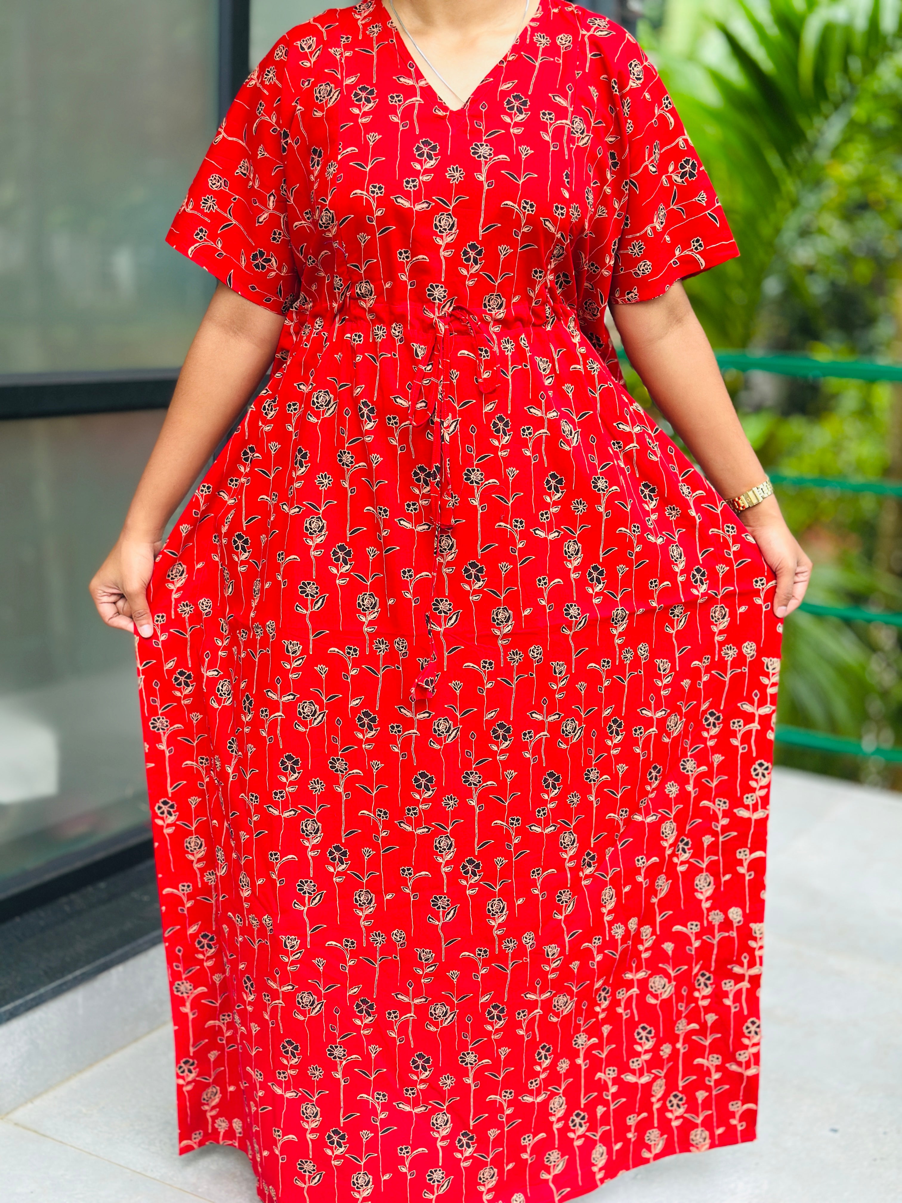 Ajrak feeding kaftan