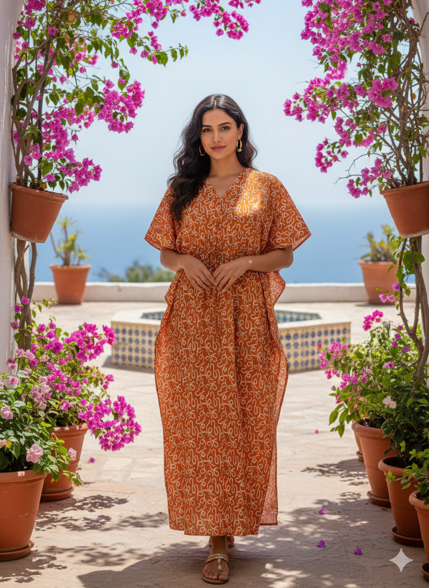 Floral feeding kaftans