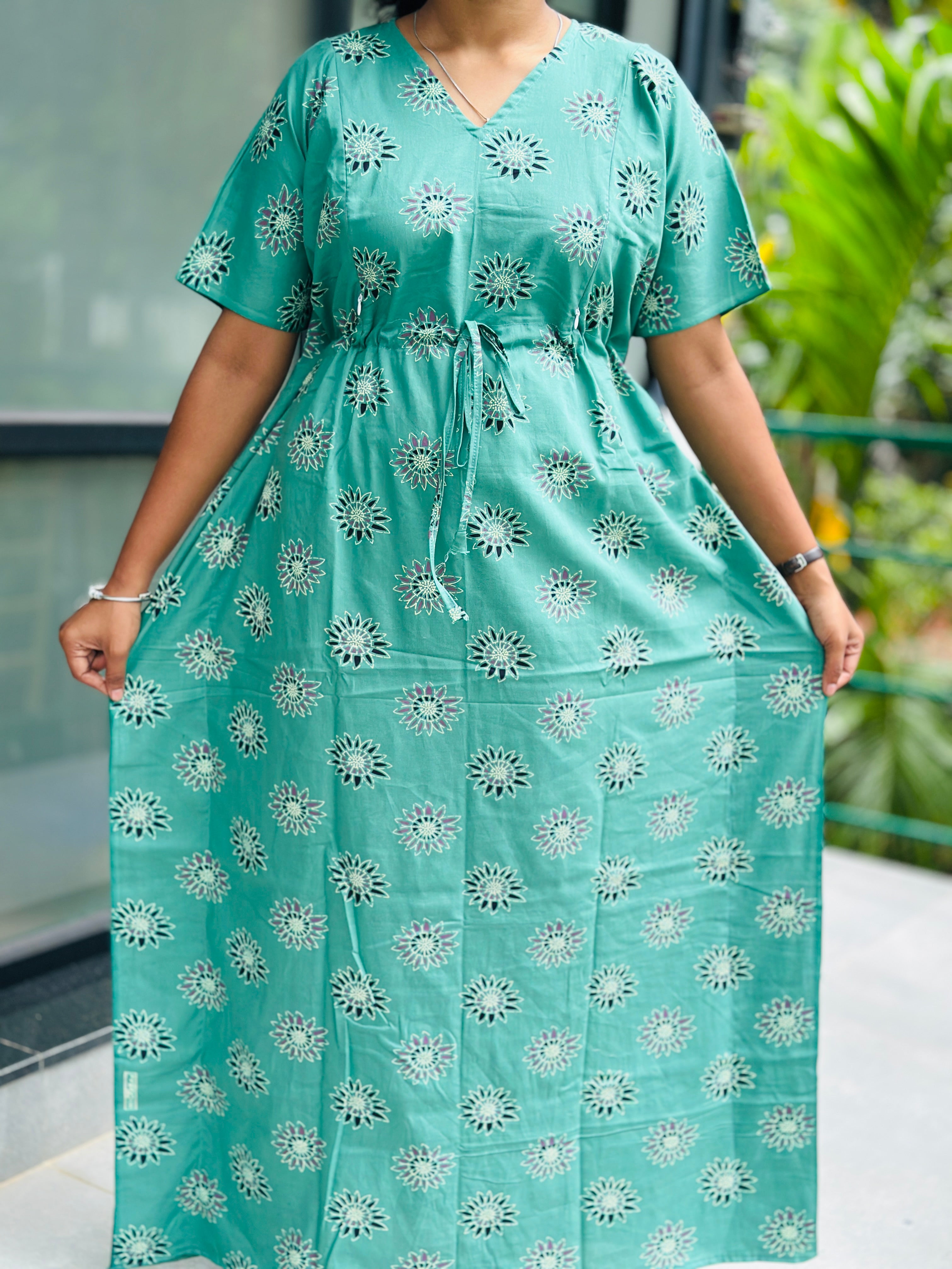 floral feeding kaftan