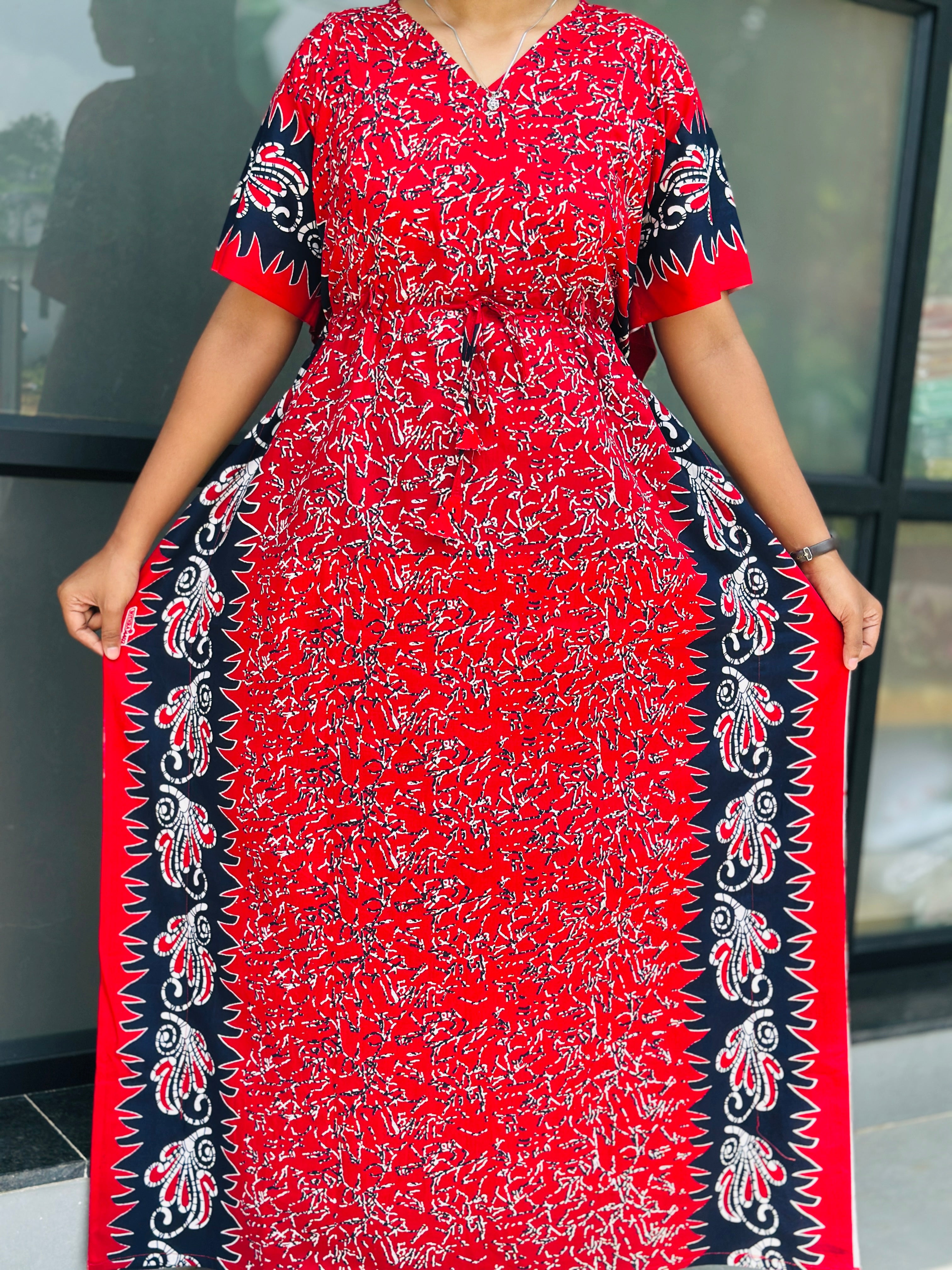 Zigzag feeding kaftan