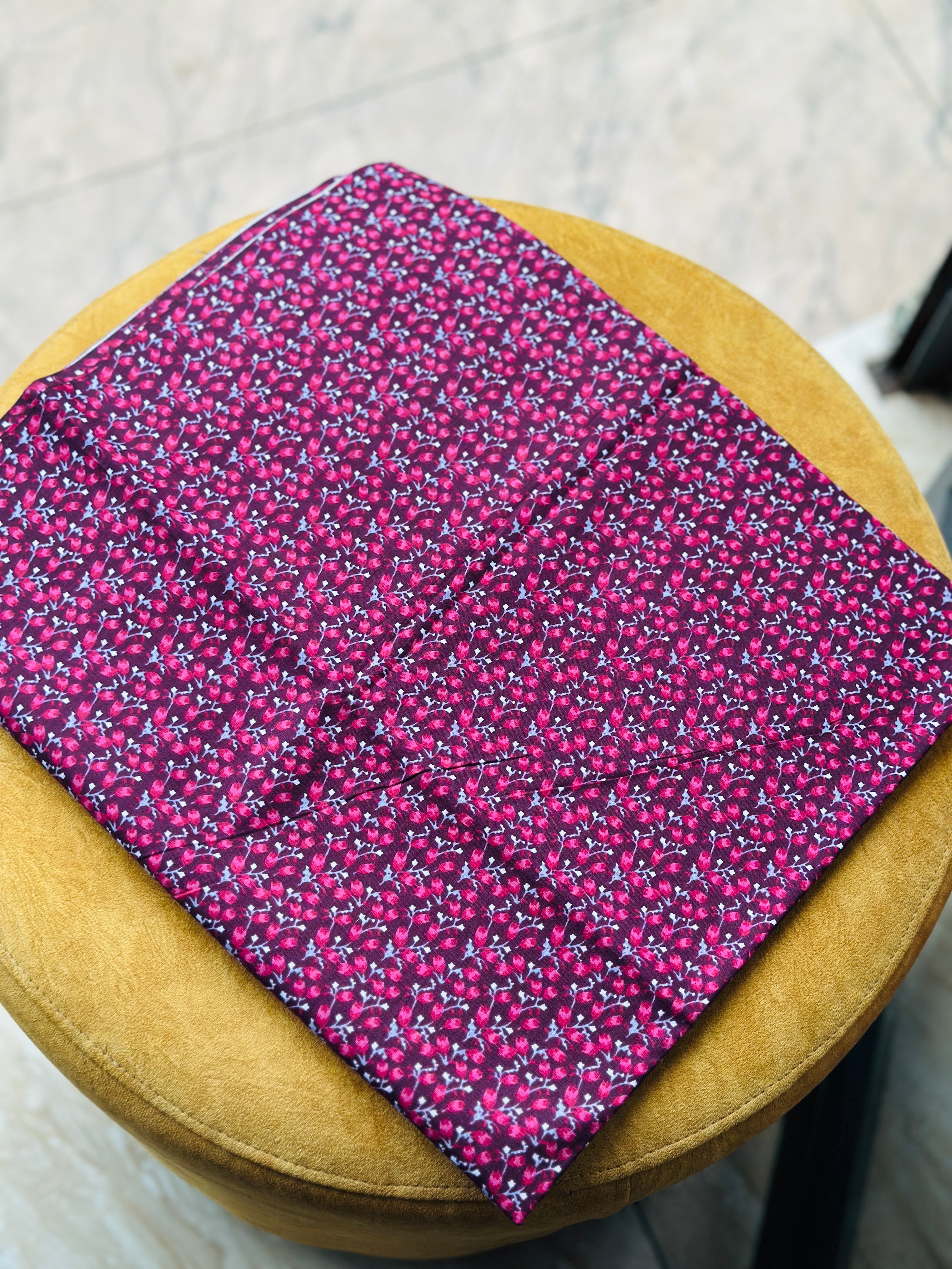 Cotton floral nighty material 2.90 mtr