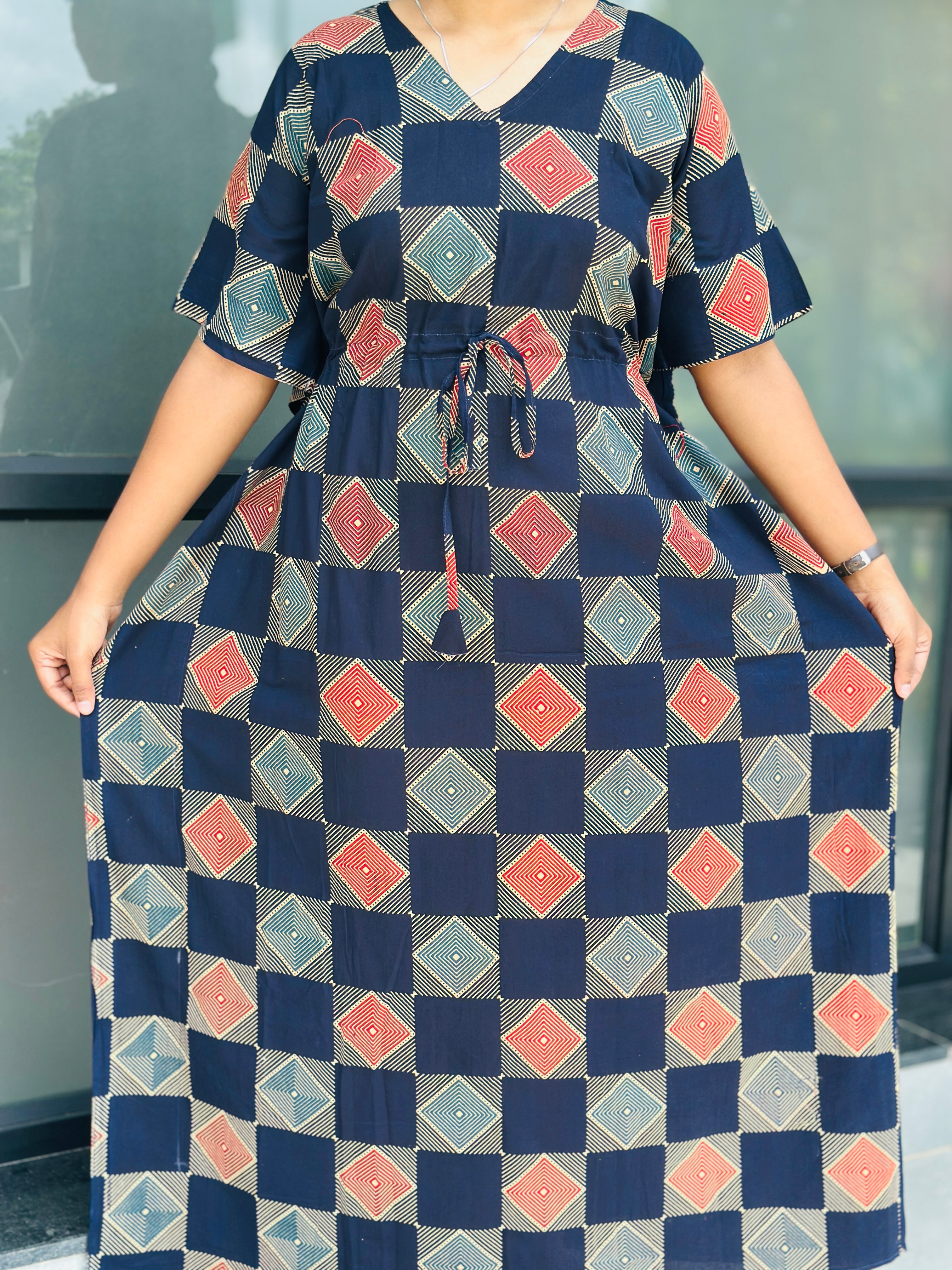 Ajrak feeding kaftan