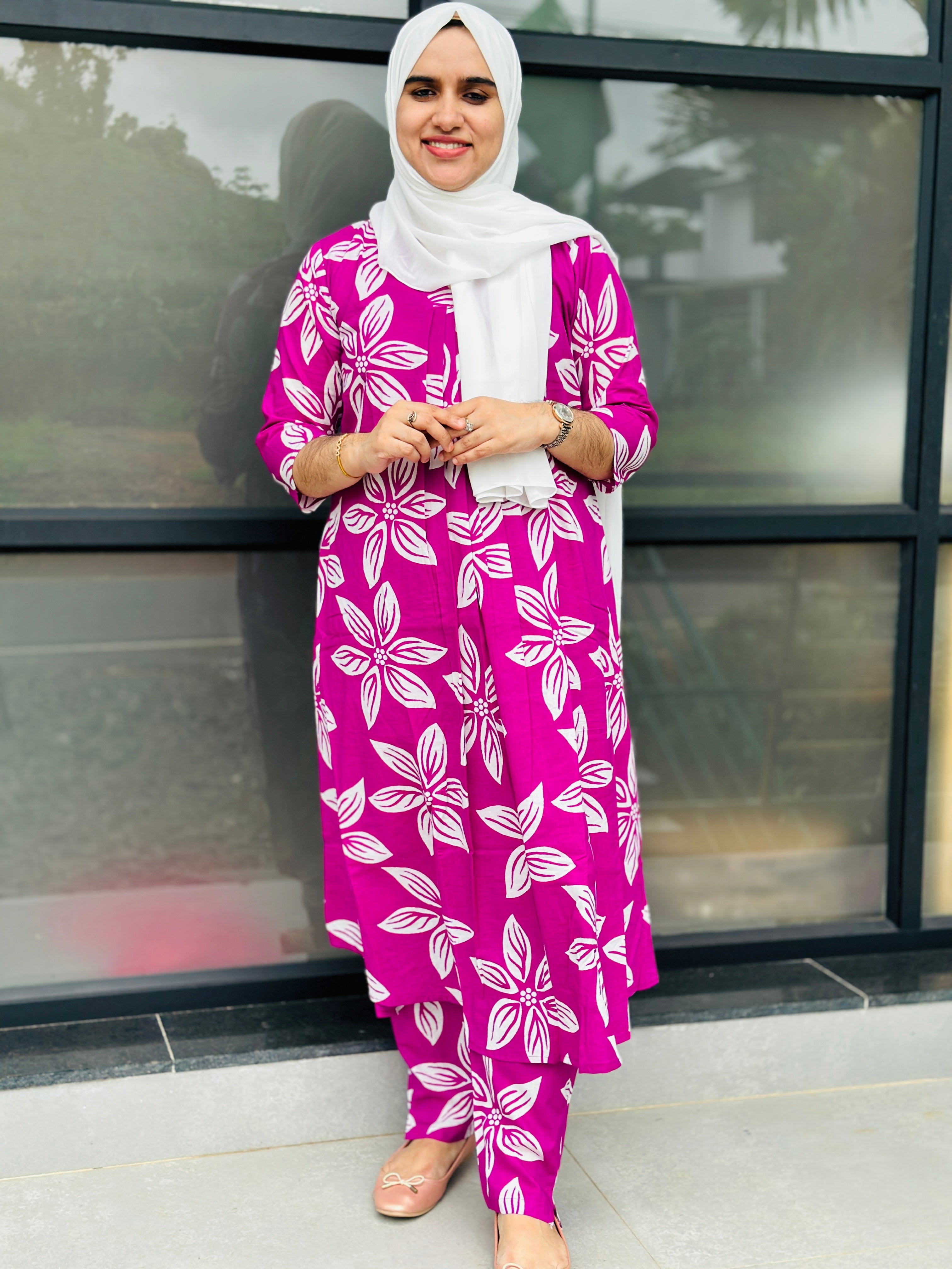 COTTON A-LINE  COORD SET