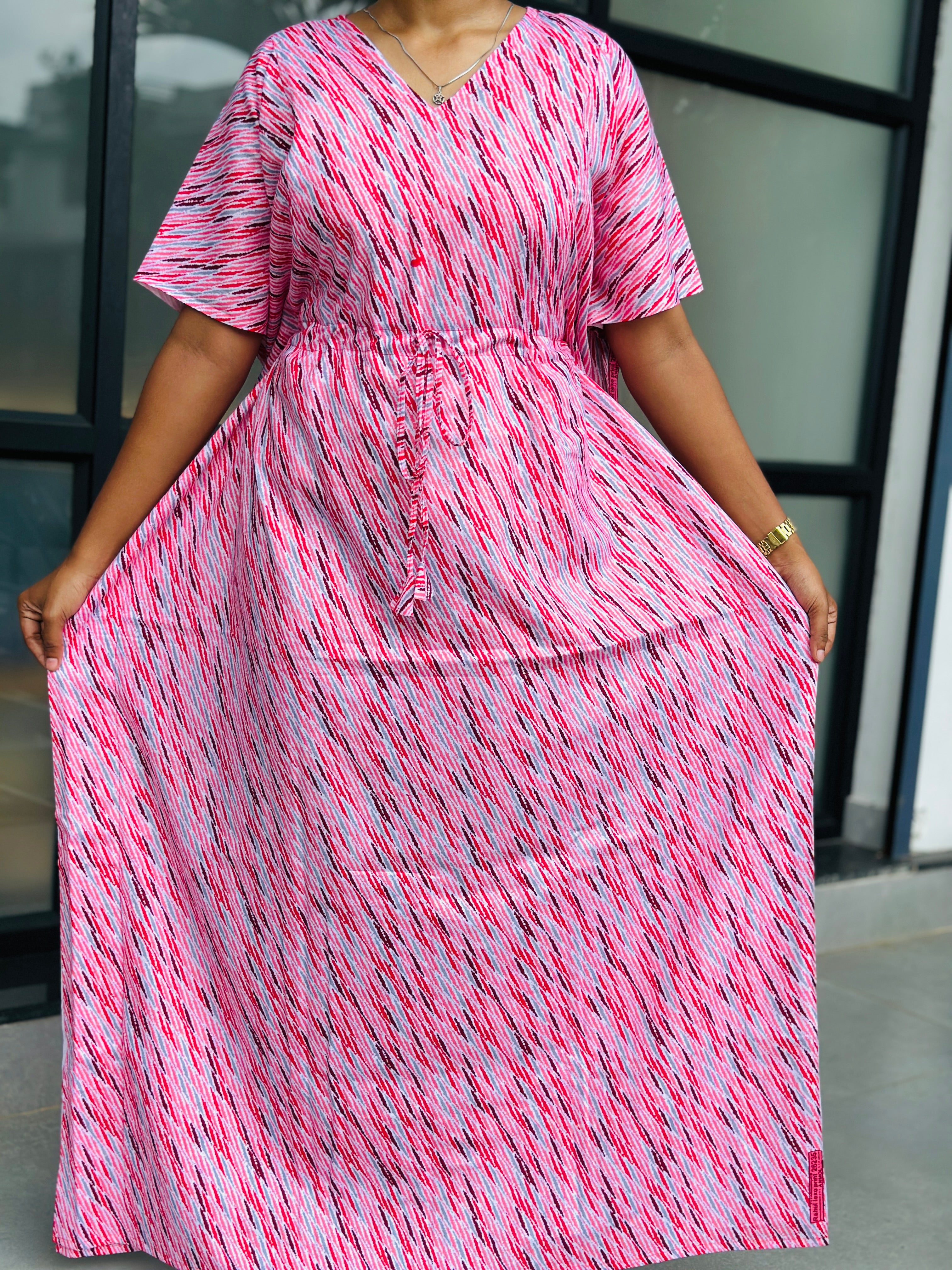 Striped non feeding kaftans