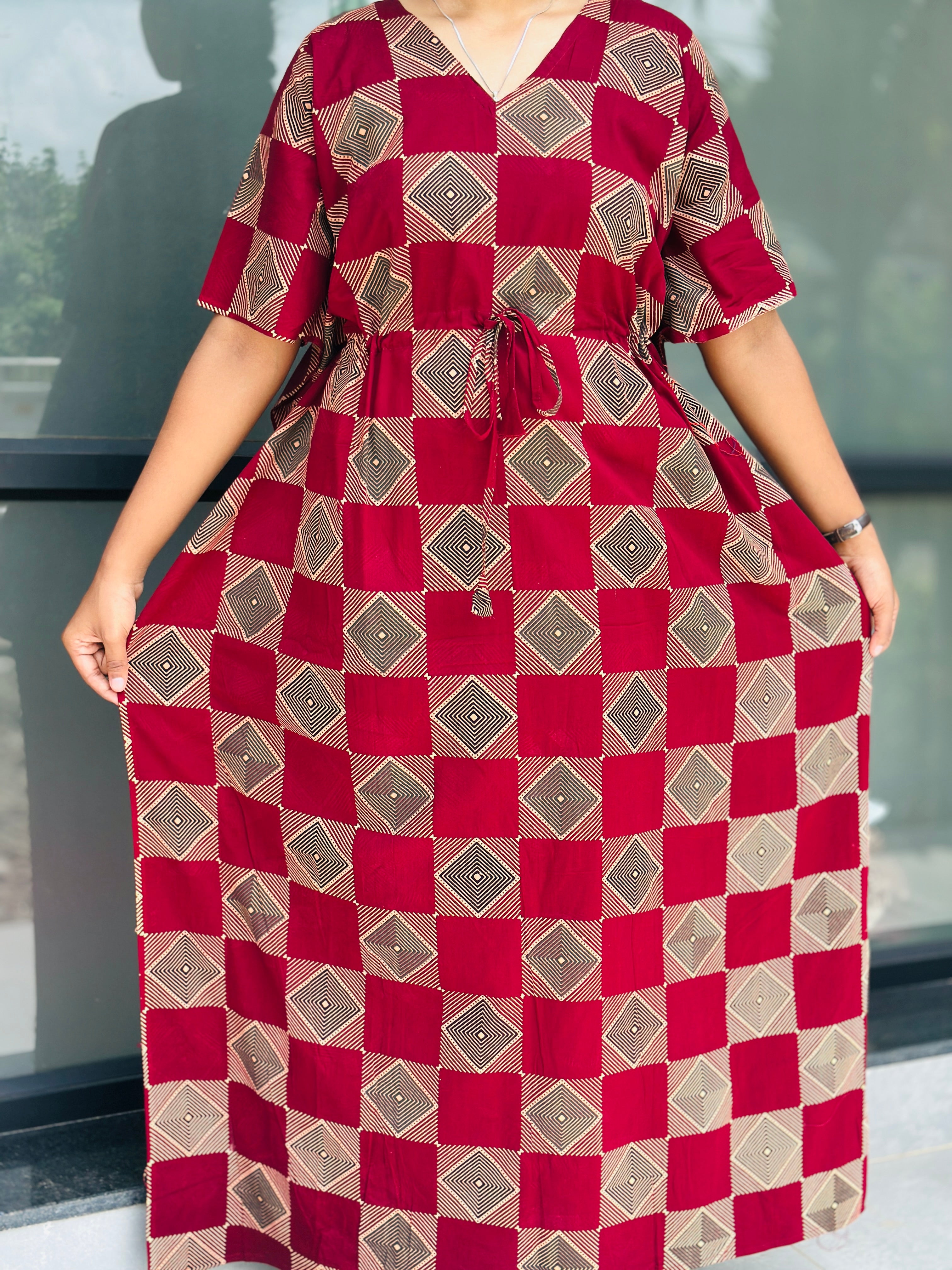 Ajrak feeding kaftan
