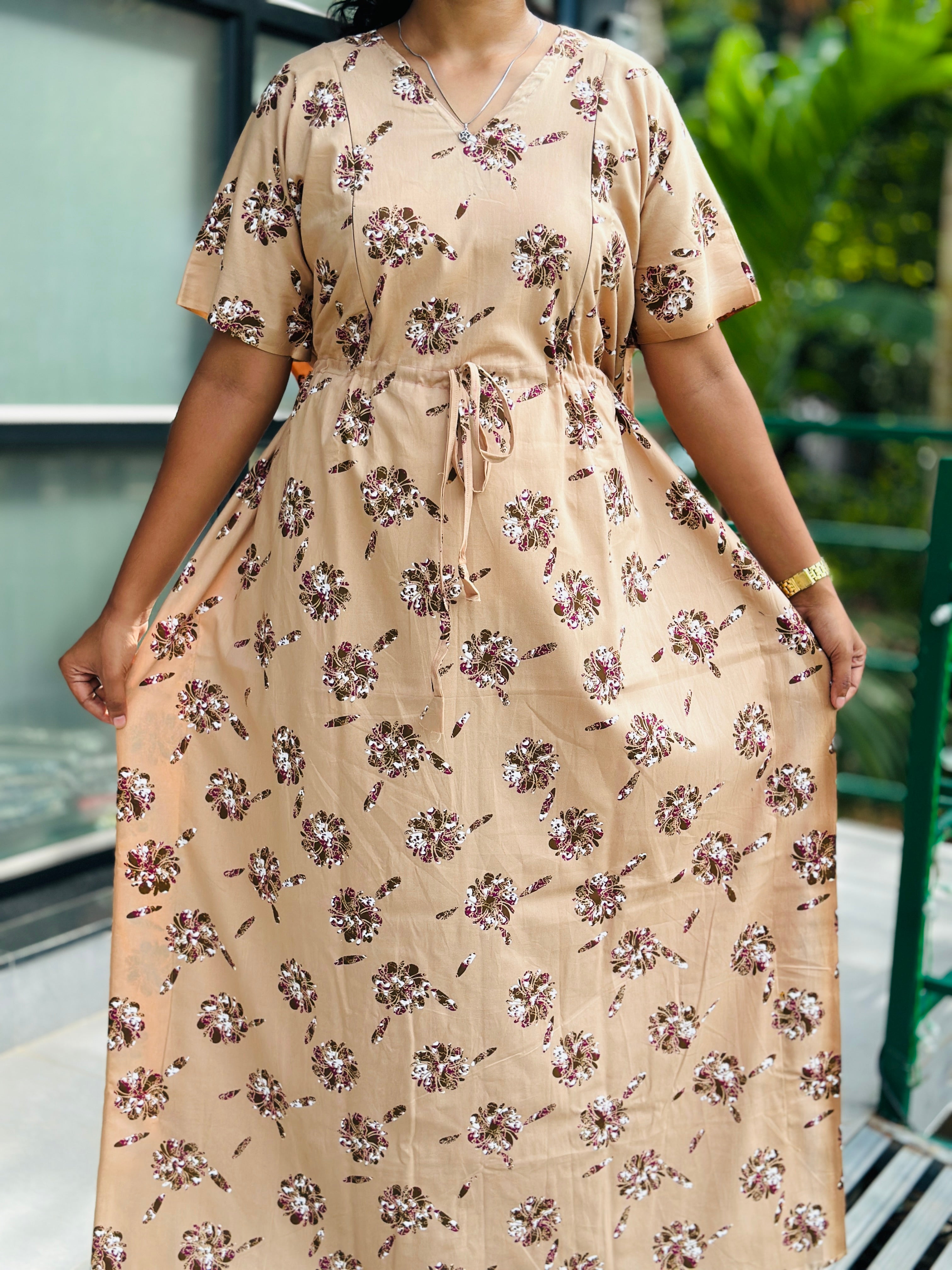 floral feeding kaftan