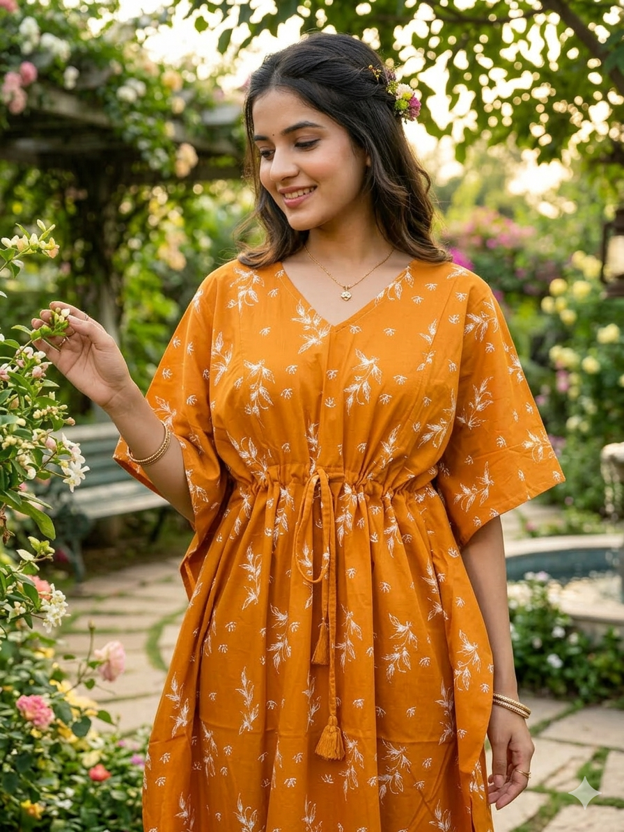 Floral feeding kaftans-