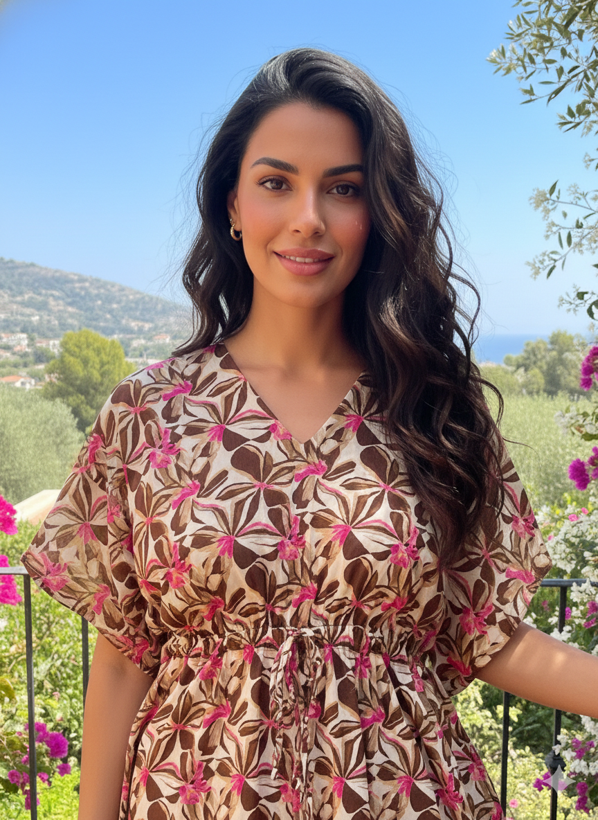 Floral nonfeeding kaftans