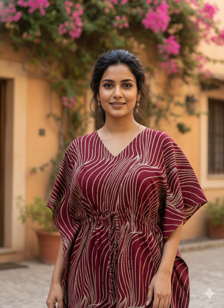 Zigzag feeding kaftans