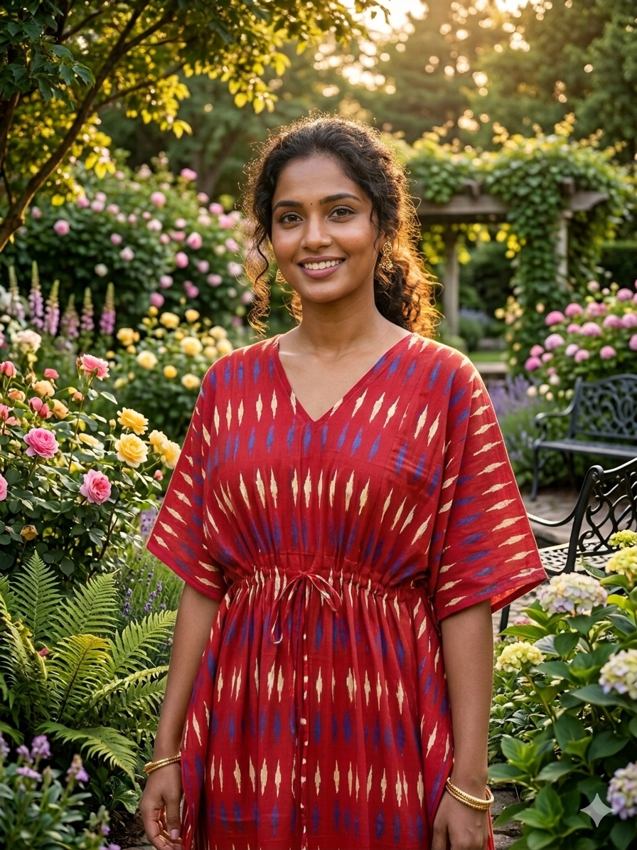 Ikkat nonfeeding kaftans