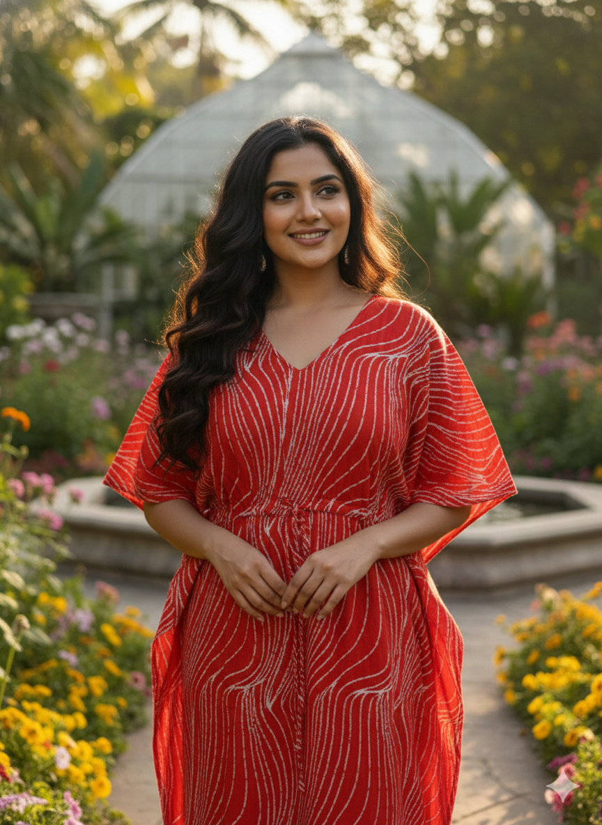 Zigzag feeding kaftans